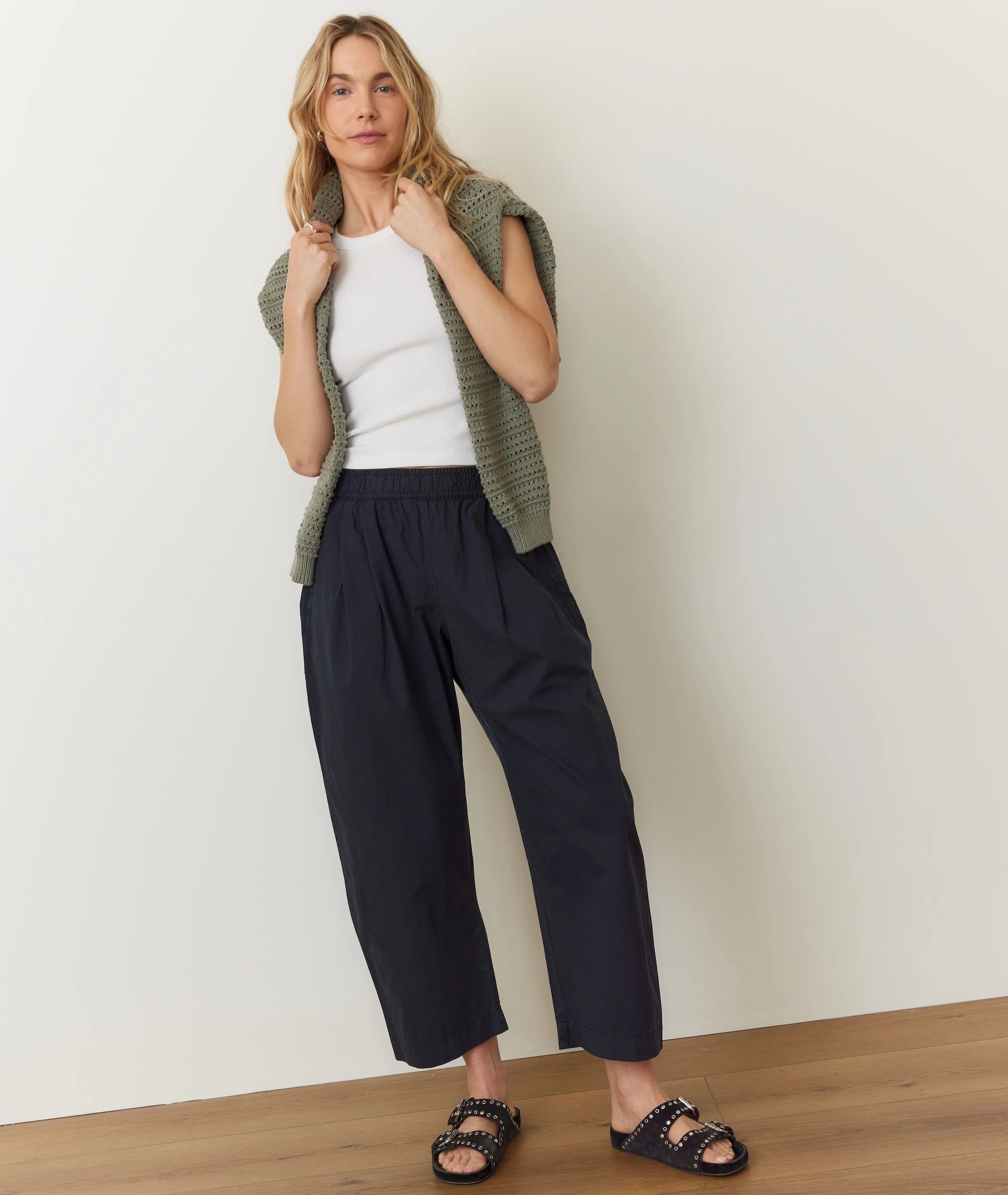 Kyra Poplin Barrel Pant - Image 5