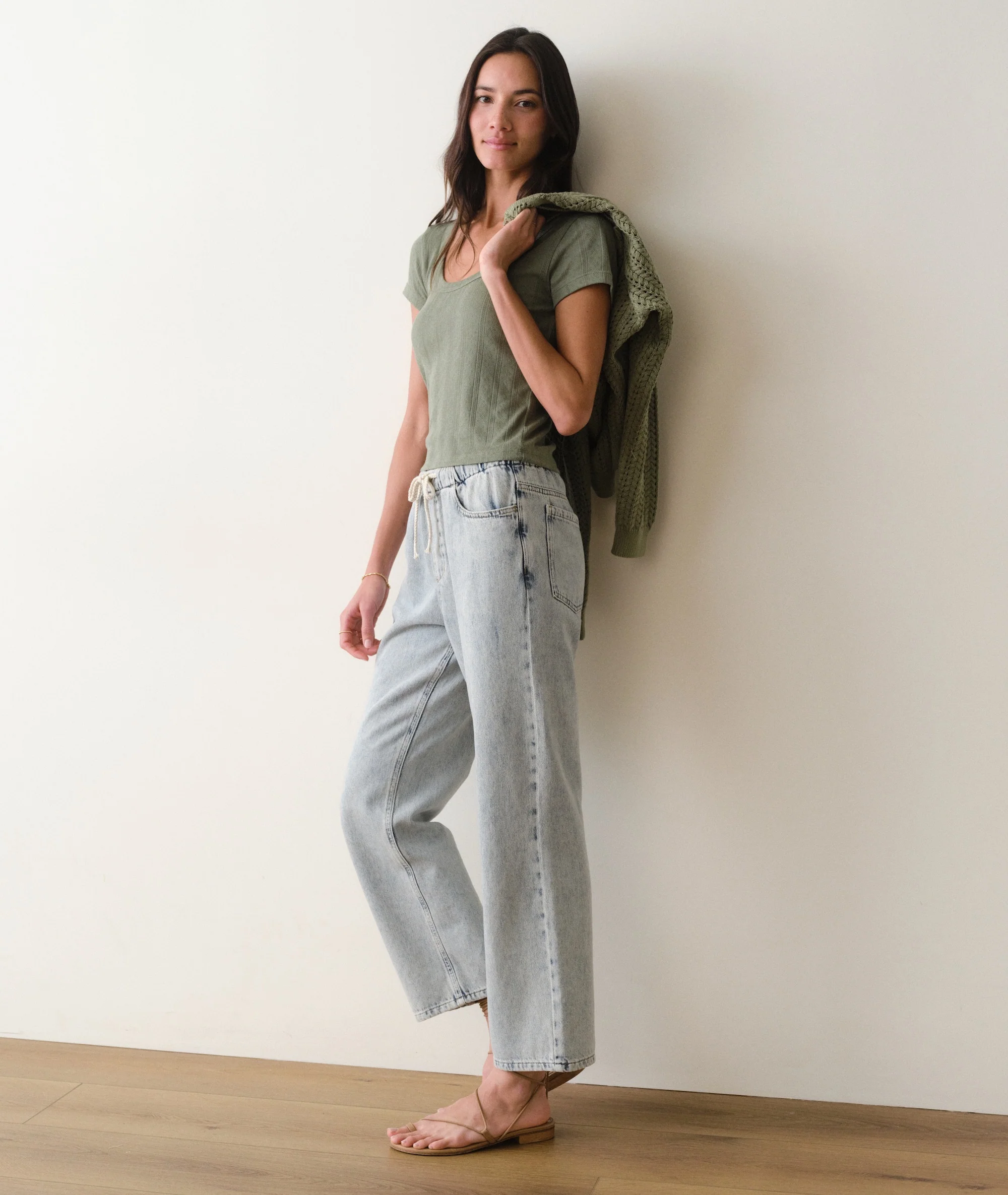 Lexi Pointelle Scoop Tee - Image 7