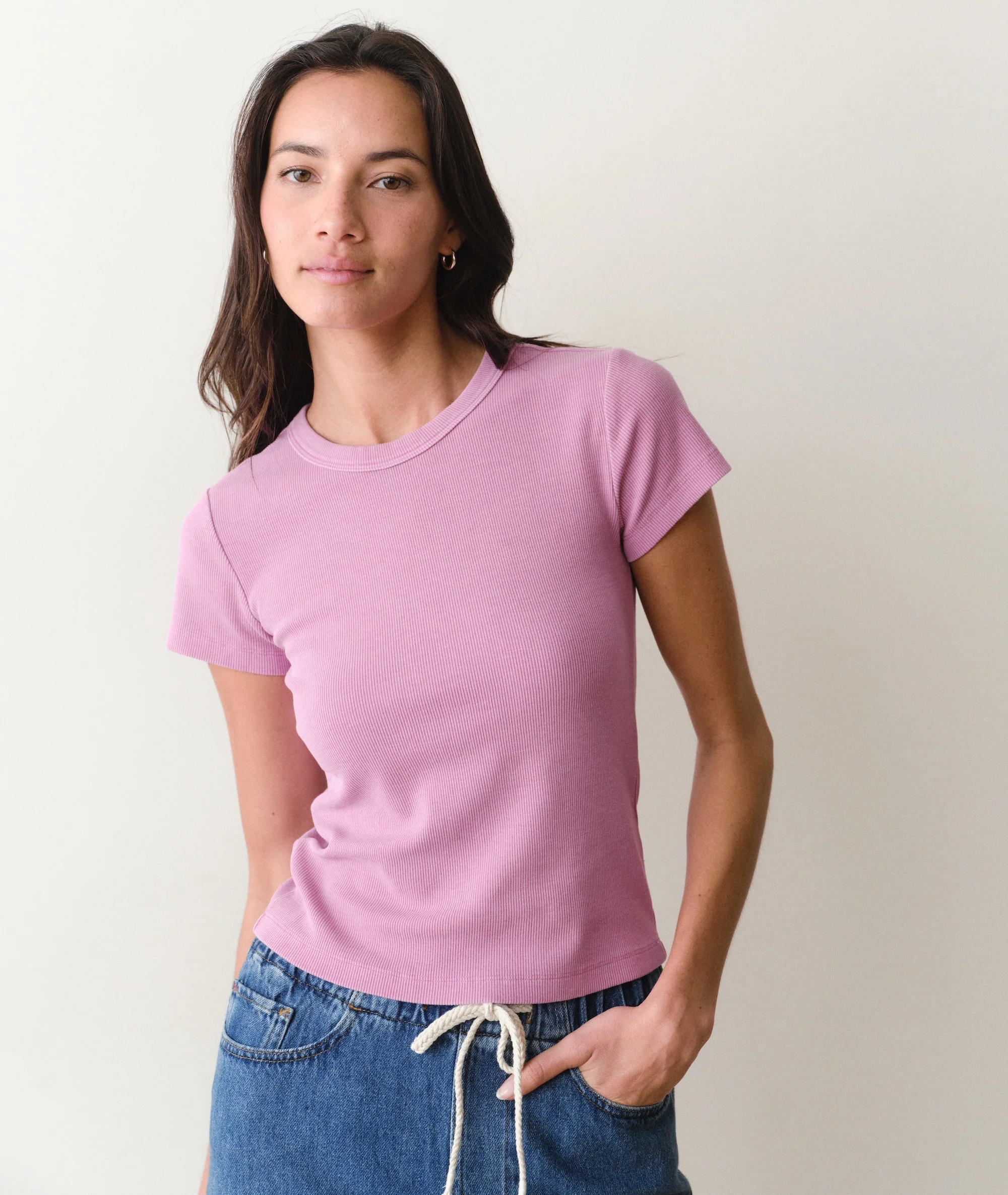 Lexi Rib Sun-In Crew Tee - Image 2