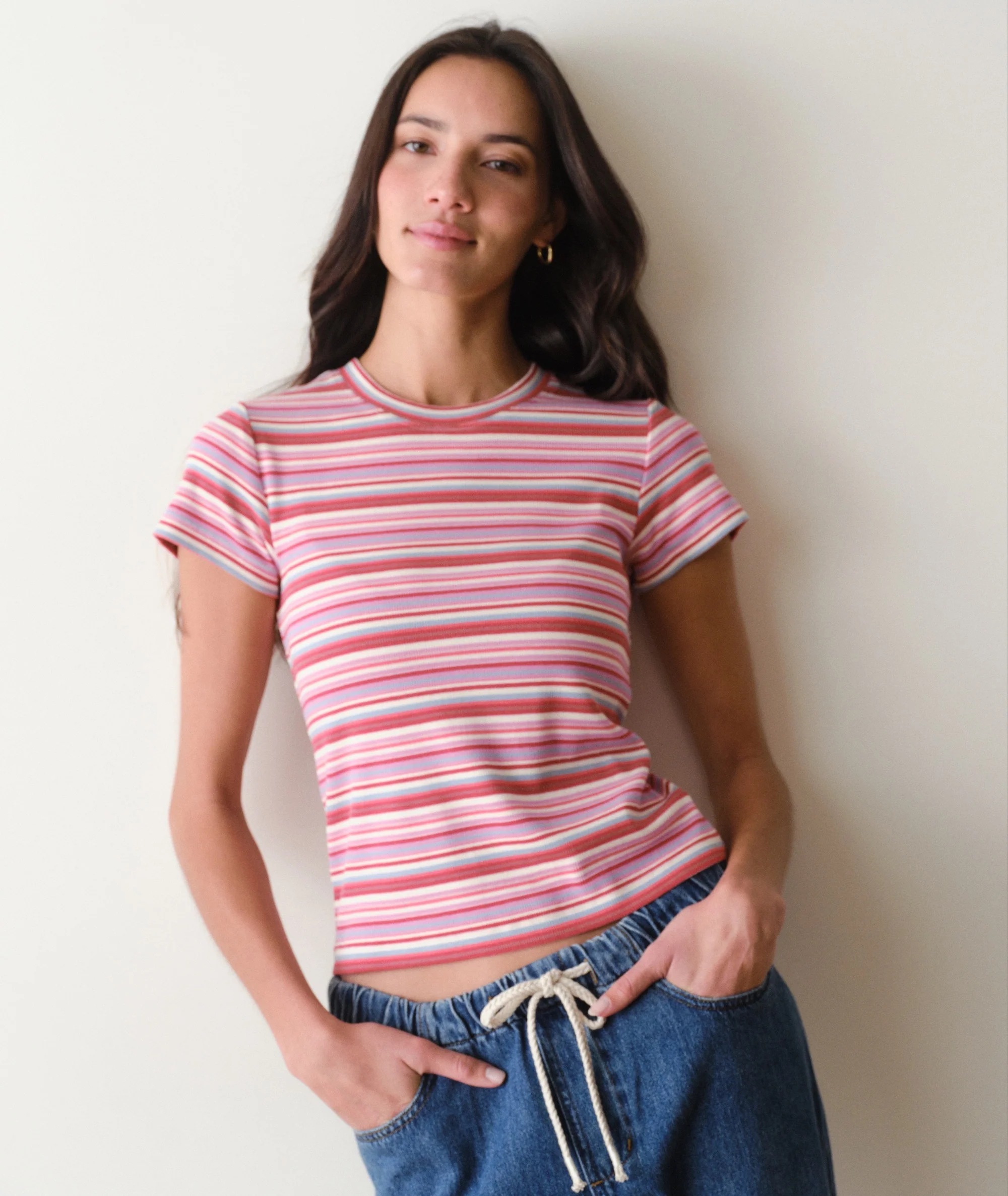 Lexi Rib Sun-In Crew Tee - Image 3