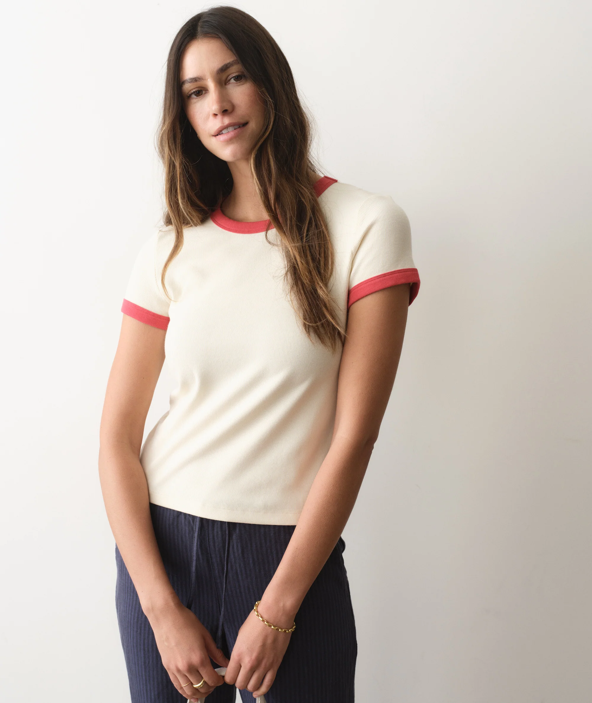 Lexi Rib Ringer Tee - Image 2
