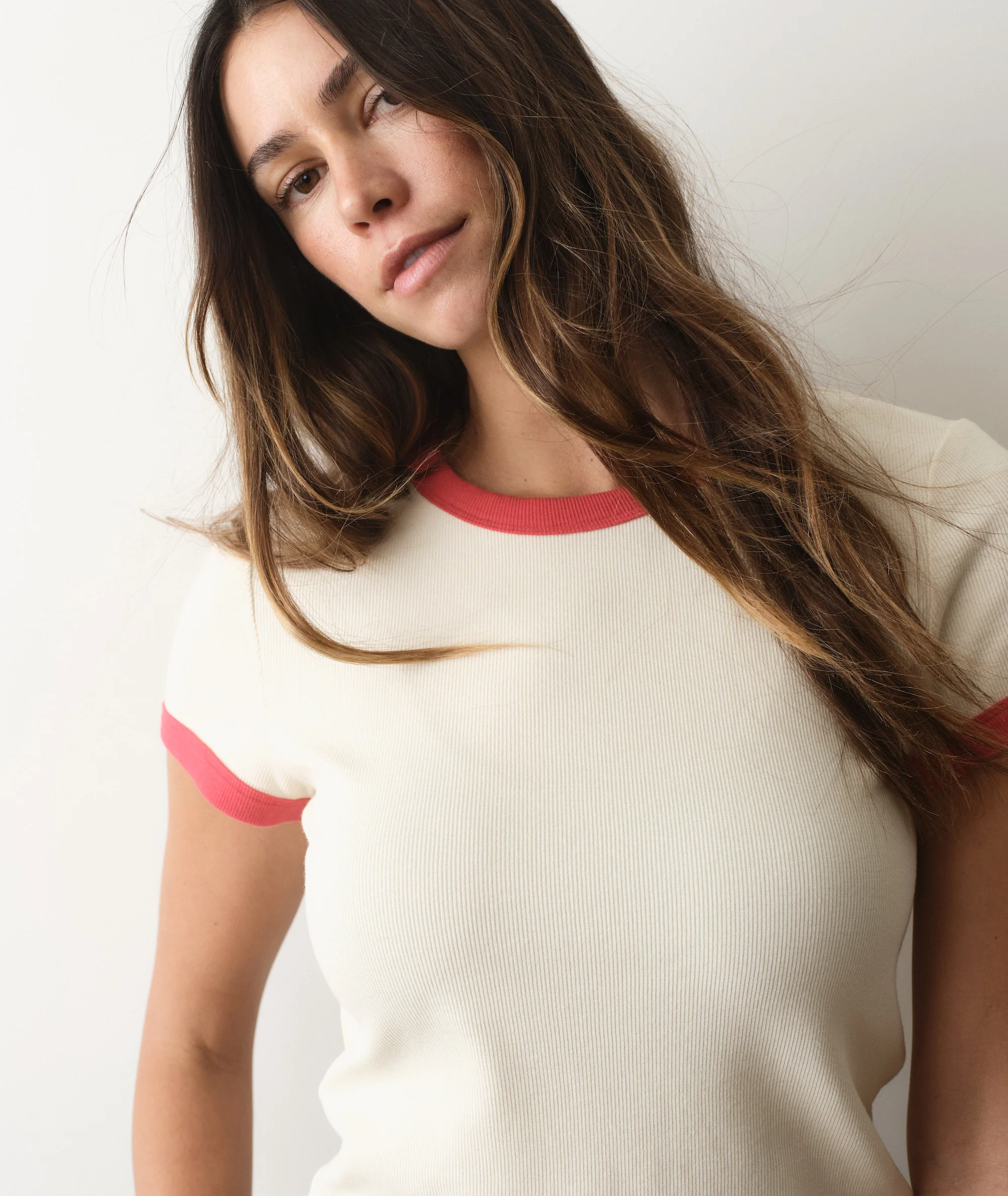 Lexi Rib Ringer Tee - Image 3