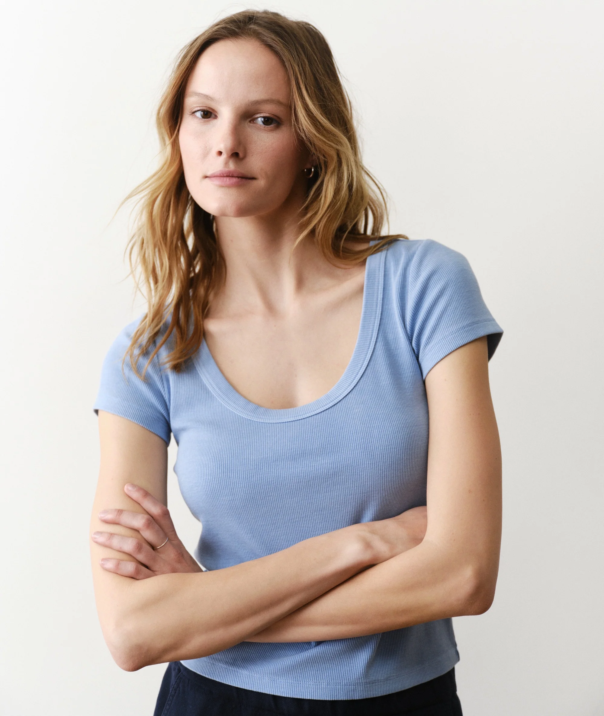 Lexi Rib Sun-In Scoop Tee - Image 2