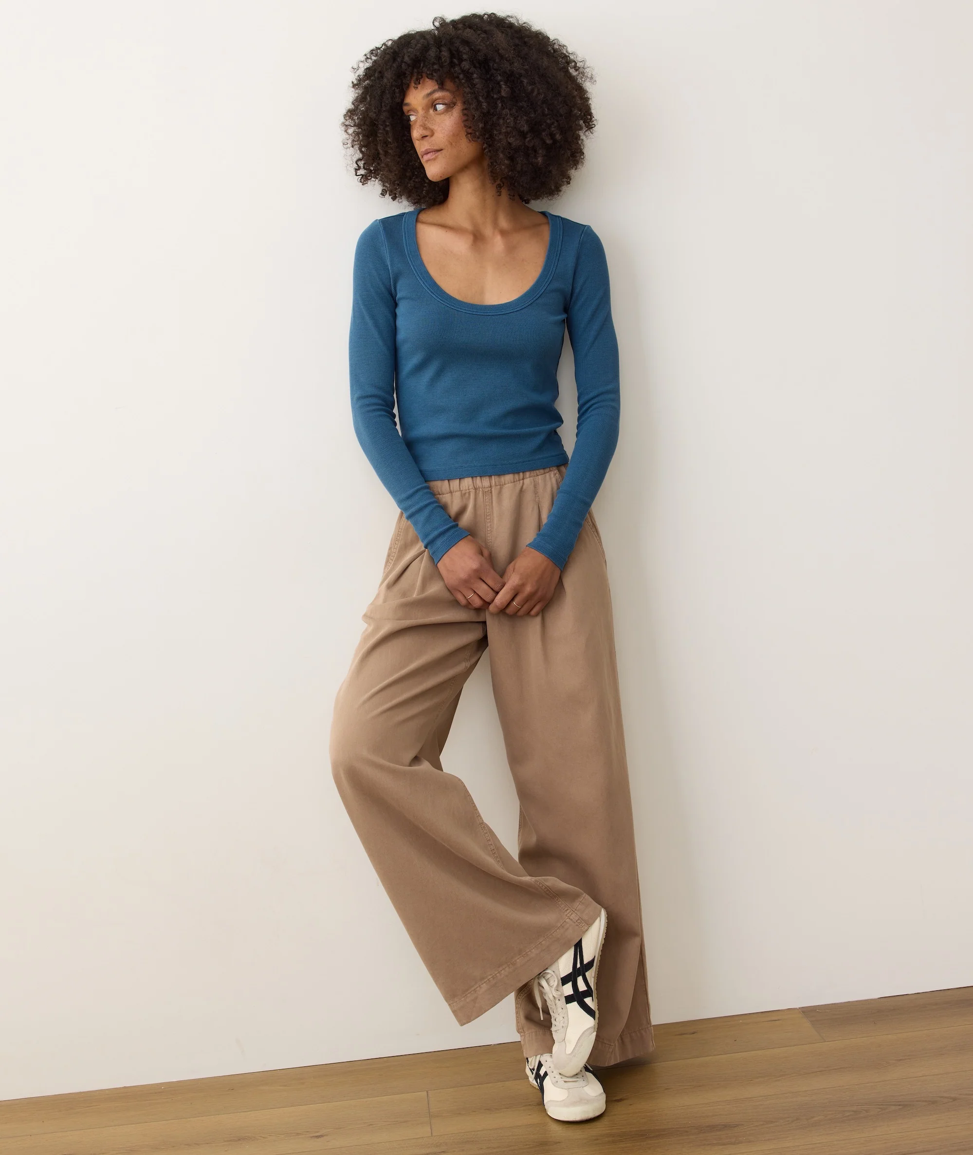 Lexi Rib Sun-In Longsleeve Scoop Tee - Image 2