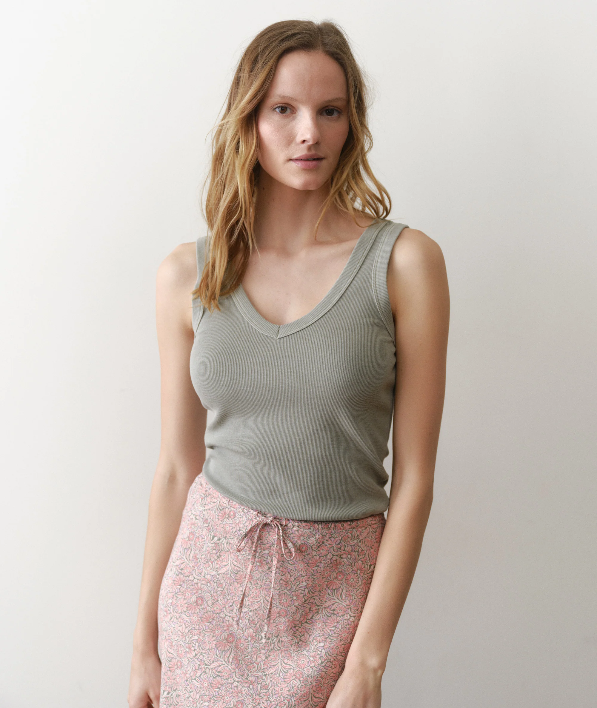 Lexi Rib V-Neck Tank - Image 3