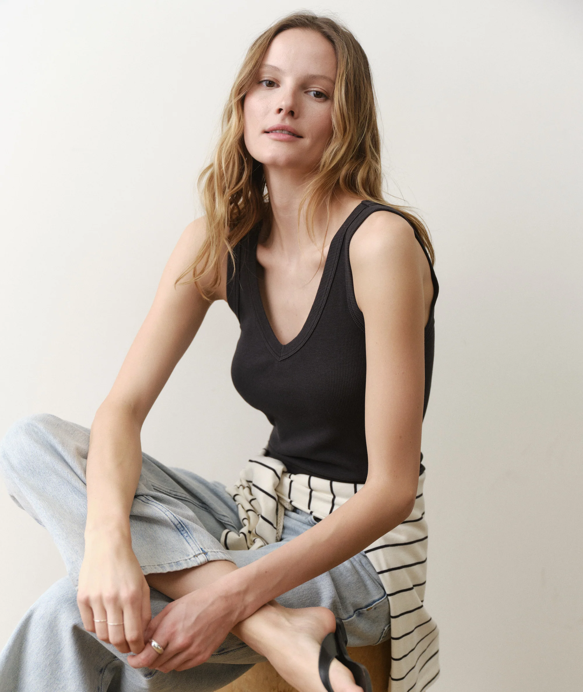 Lexi Rib V-Neck Tank