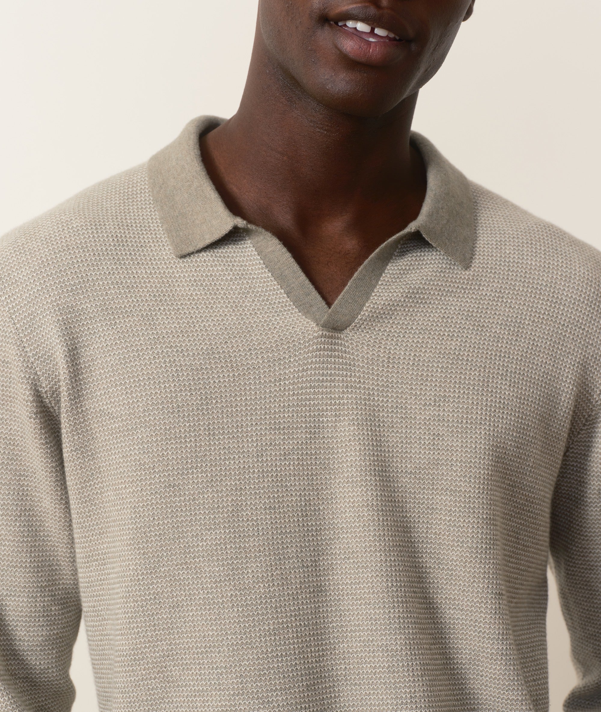 Liam Long Sleeve Sweater Polo - Image 4