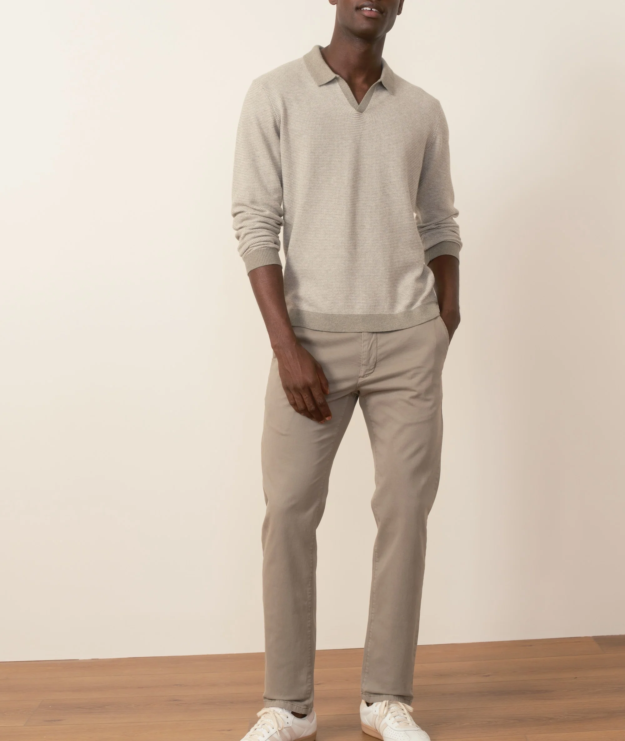 Liam Long Sleeve Sweater Polo - Image 6