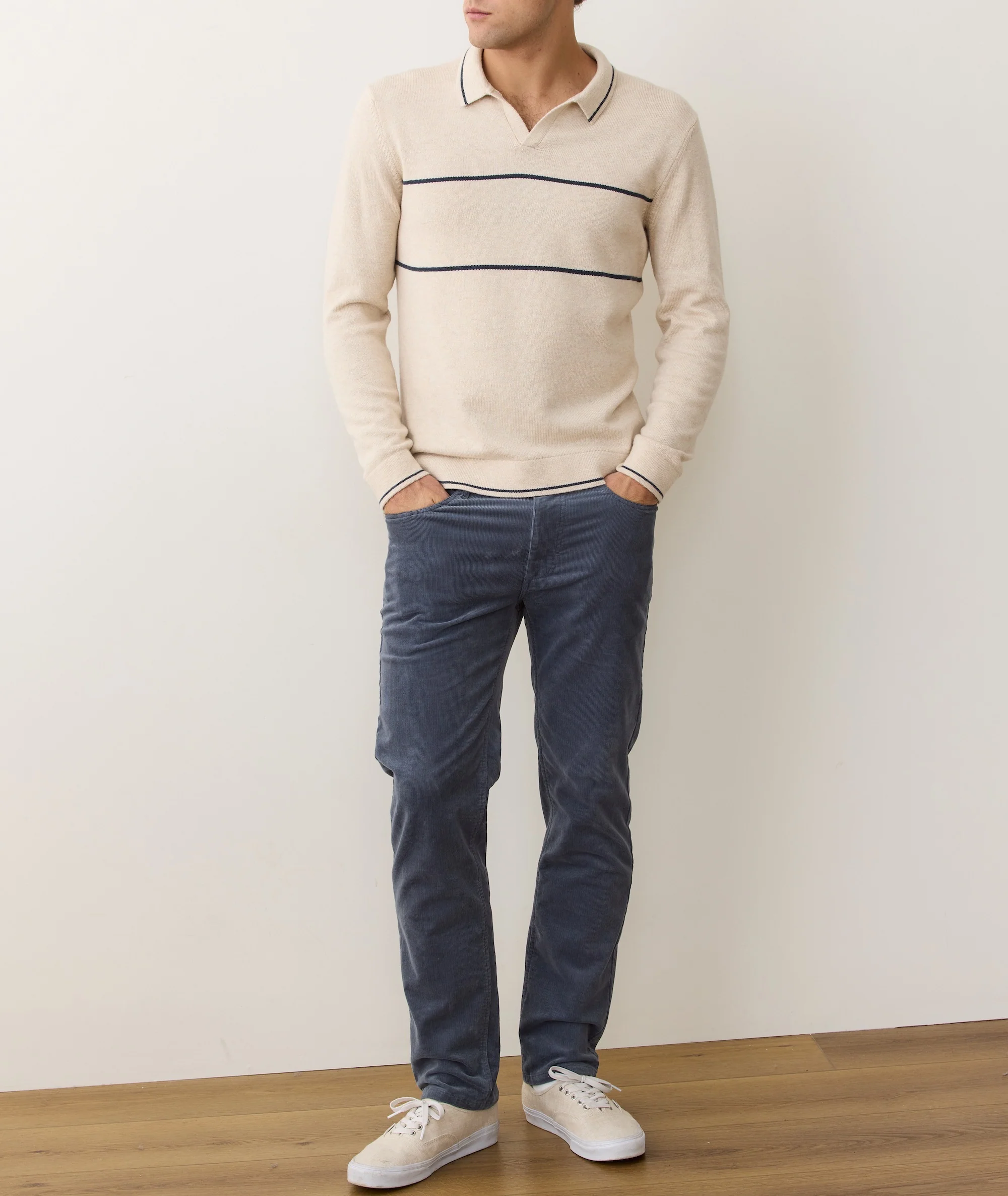 Liam Long Sleeve Sweater Polo - Image 7