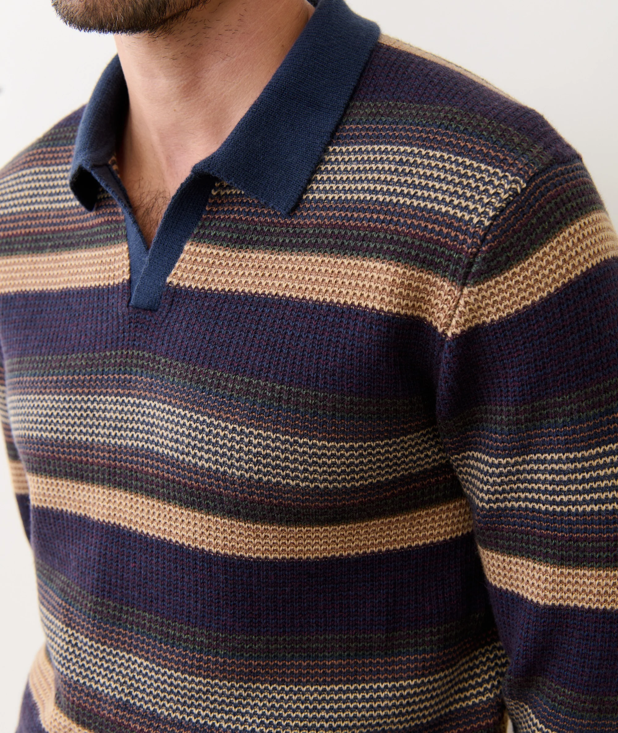Liam Long Sleeve Sweater Polo - Image 4