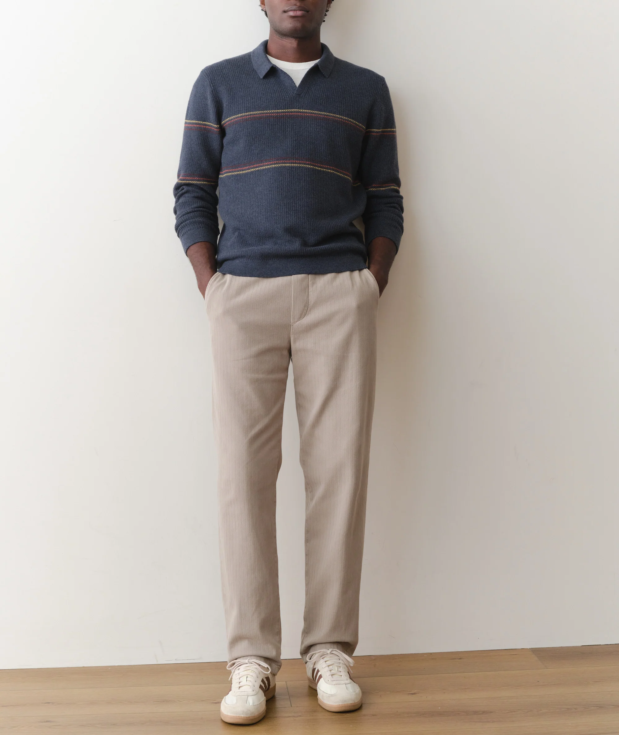 Liam Long Sleeve Sweater Polo - Image 4