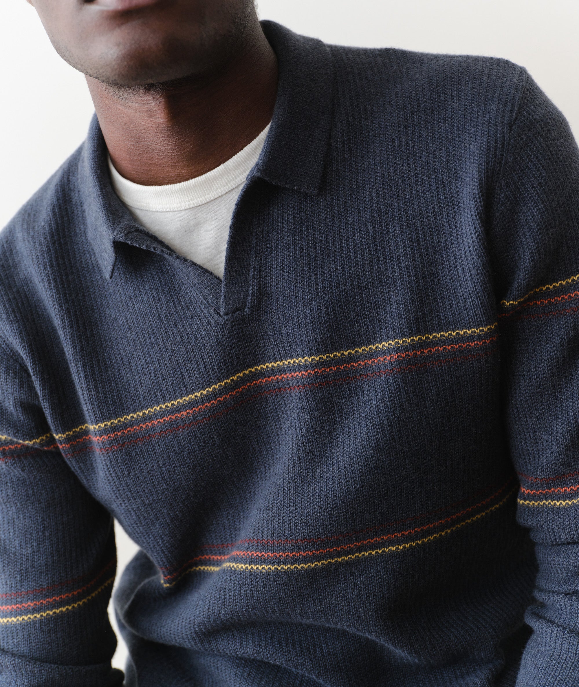Liam Long Sleeve Sweater Polo - Image 5
