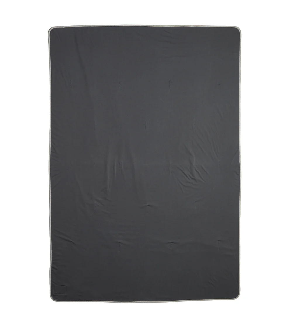 Signature Lined Blanket in Heather Grey/Asphalt Grey - Image 6