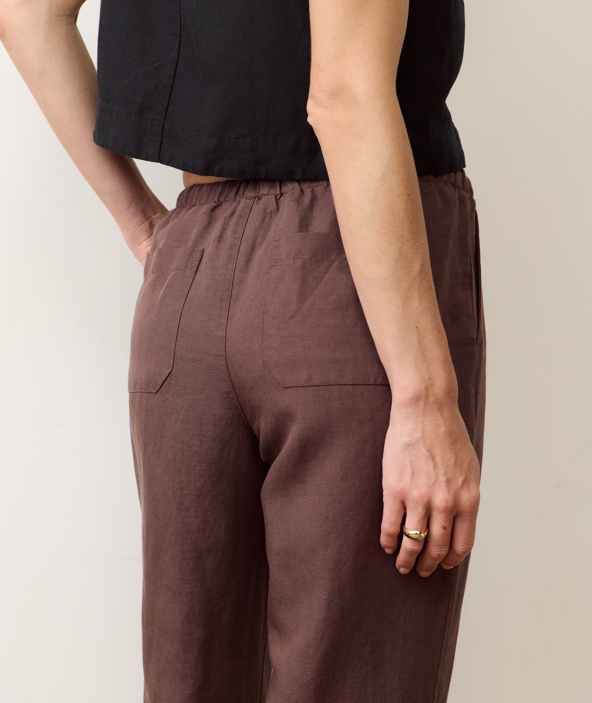 Linen Drawstring Pant - Image 6