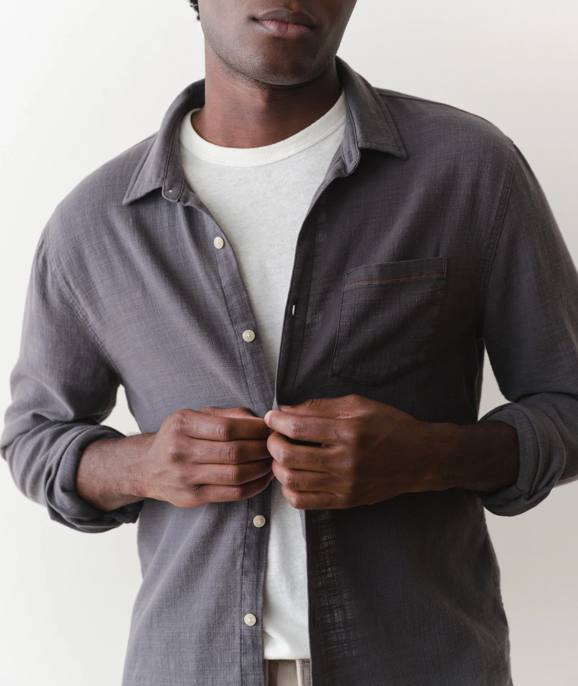 Stretch Selvage Long Sleeve Shirt - Image 4