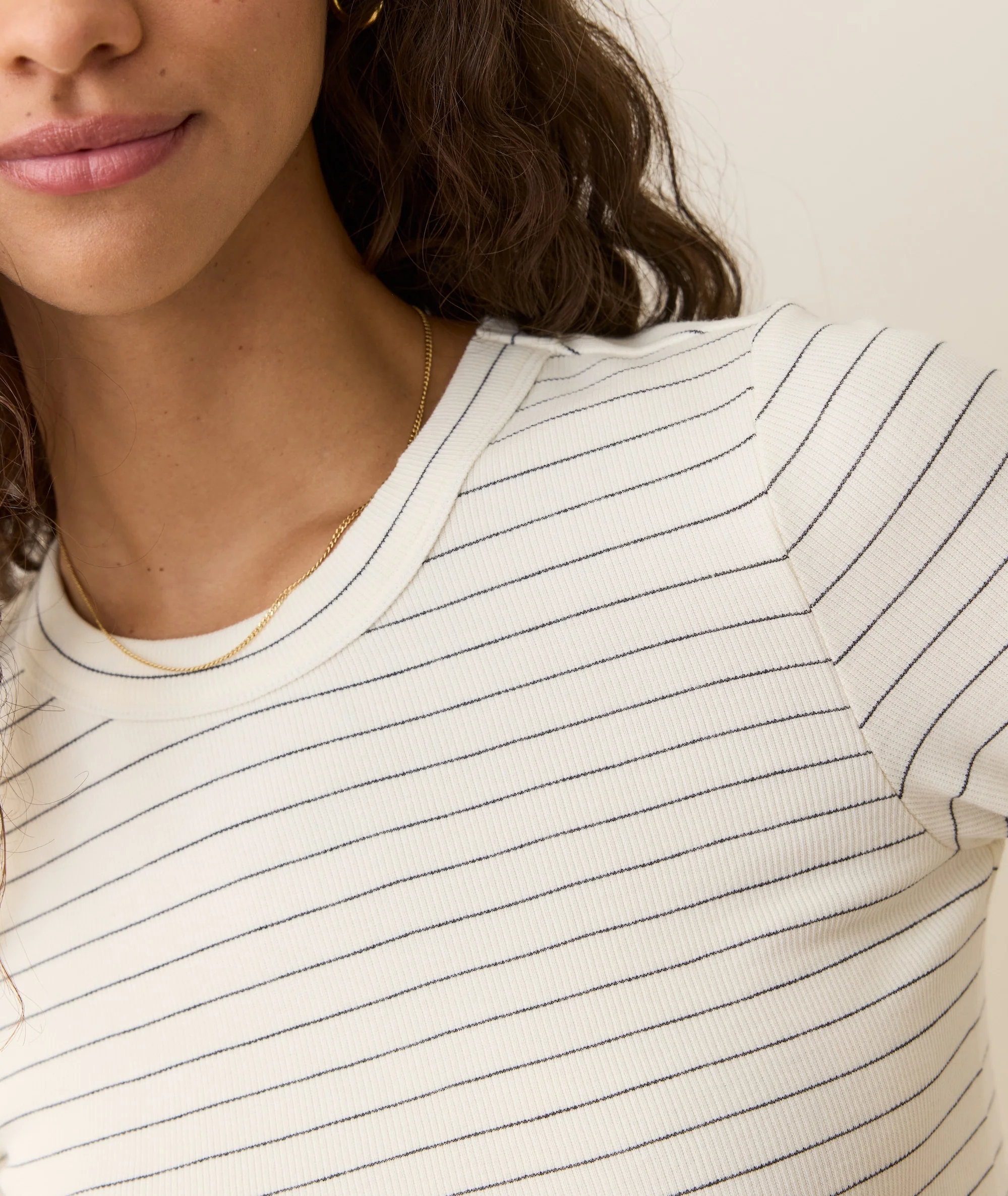 Lexi Rib Sun-In Longsleeve Crew Tee - Image 4
