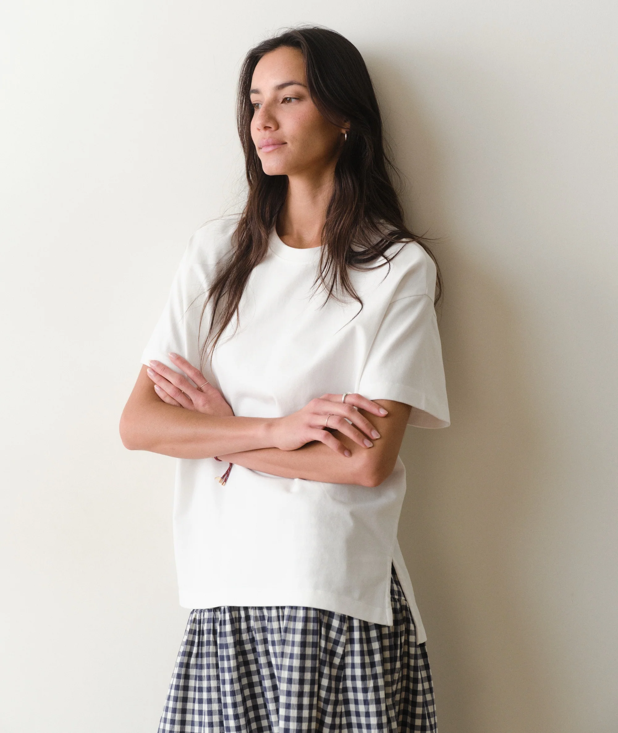 Luxe Sueded Oversized Crew Tee - Image 2