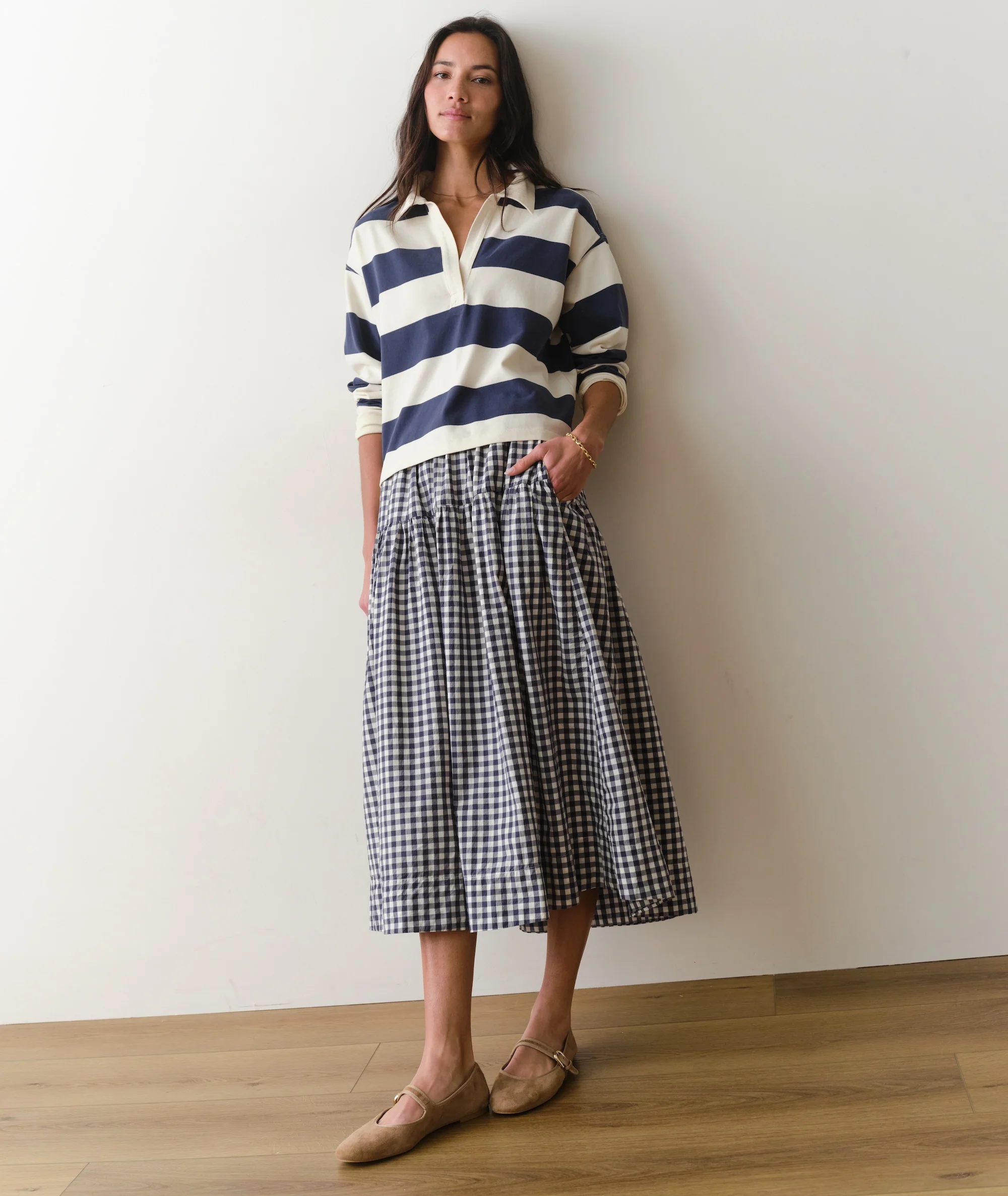 Luxe Sueded Polo Tee - Image 7