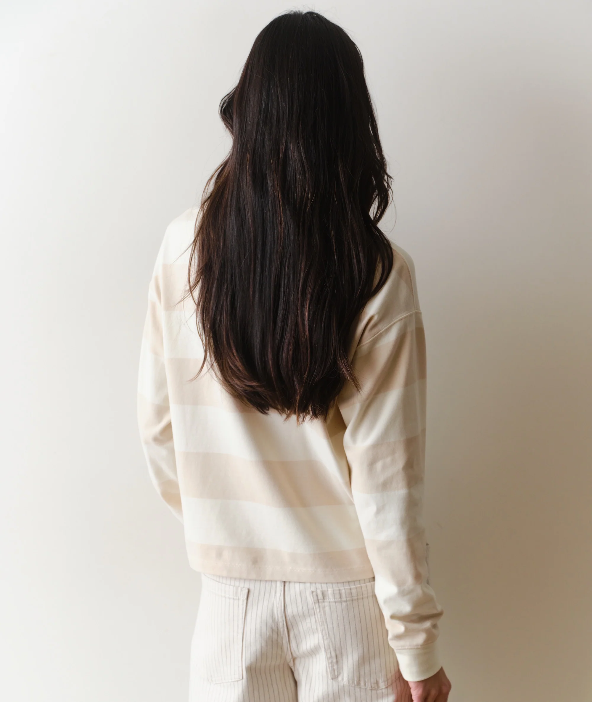 Luxe Sueded Polo Tee - Image 6
