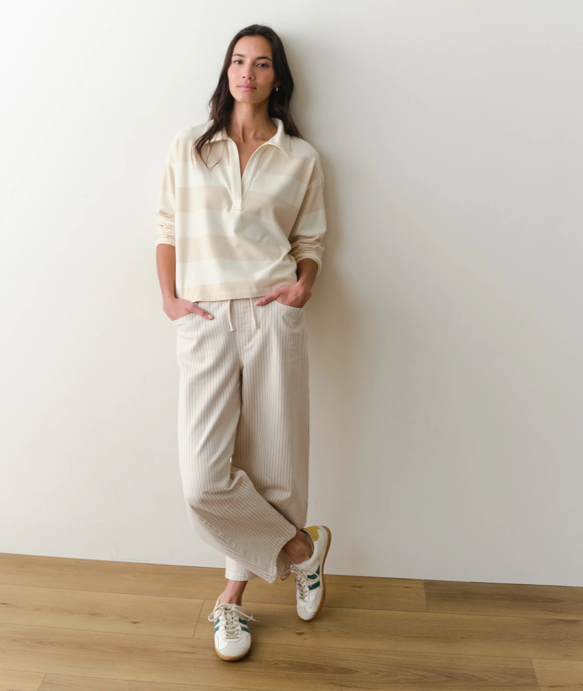Luxe Sueded Polo Tee - Image 7