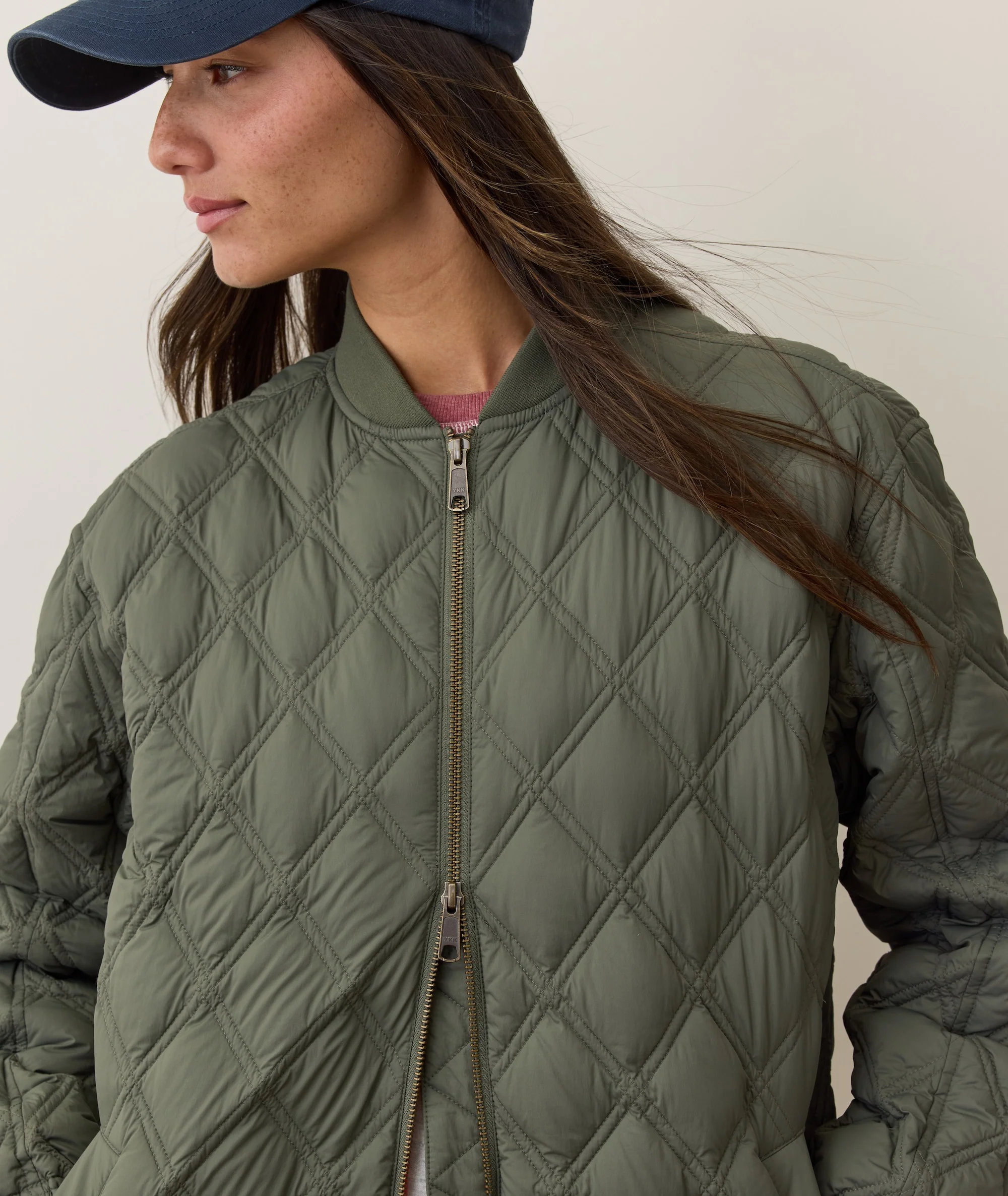 Marina Quilted Oversized Bomber - Image 7