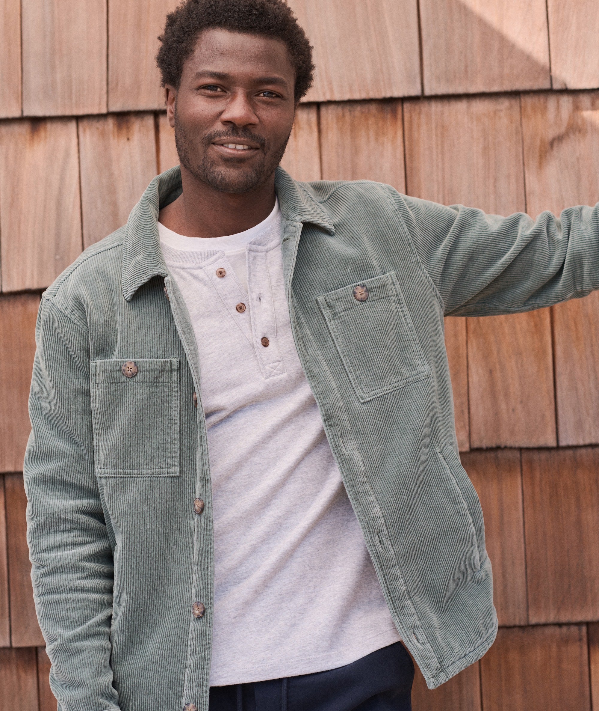 Max Stretch Corduroy Overshirt - Image 2