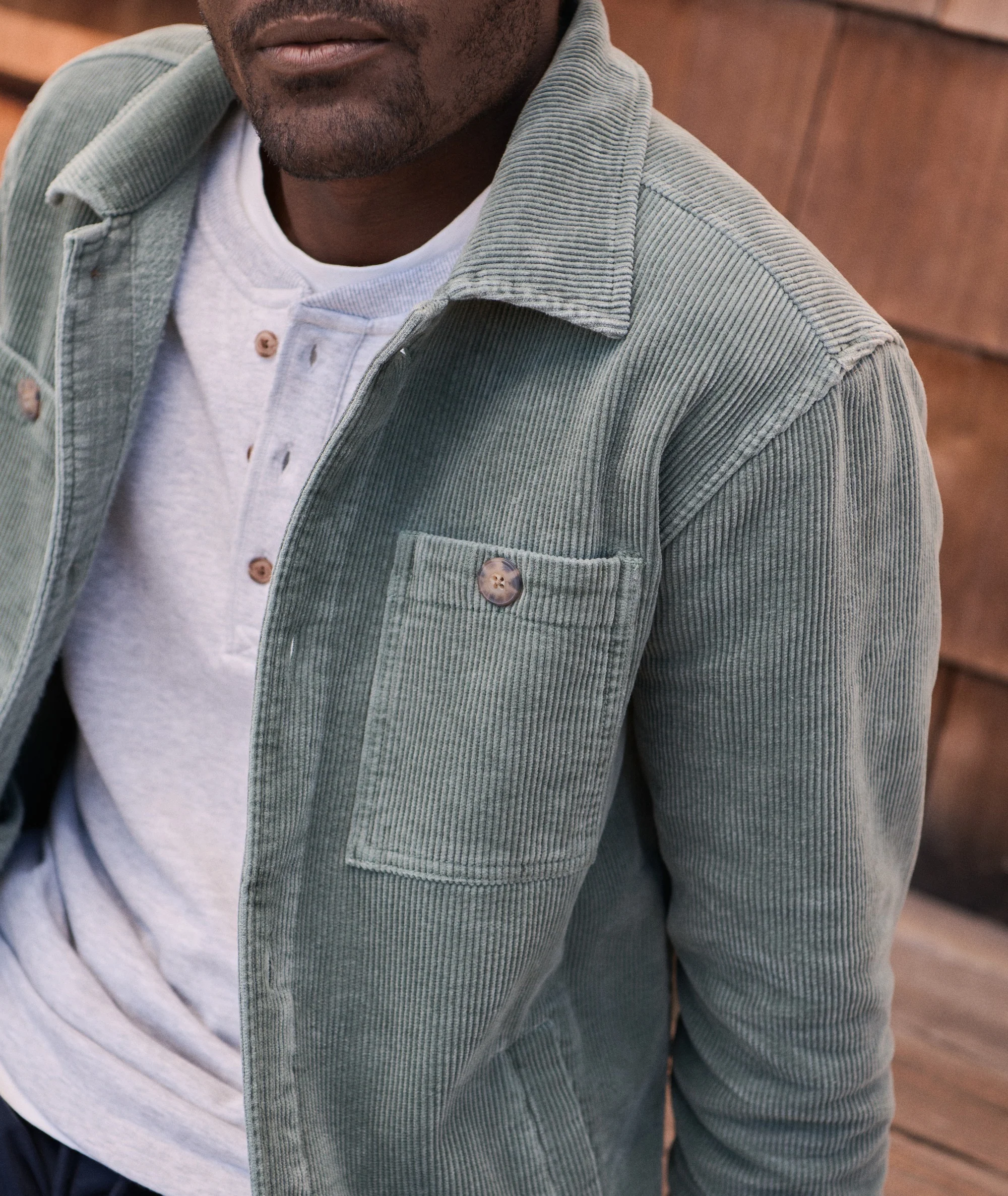 Max Stretch Corduroy Overshirt - Image 3