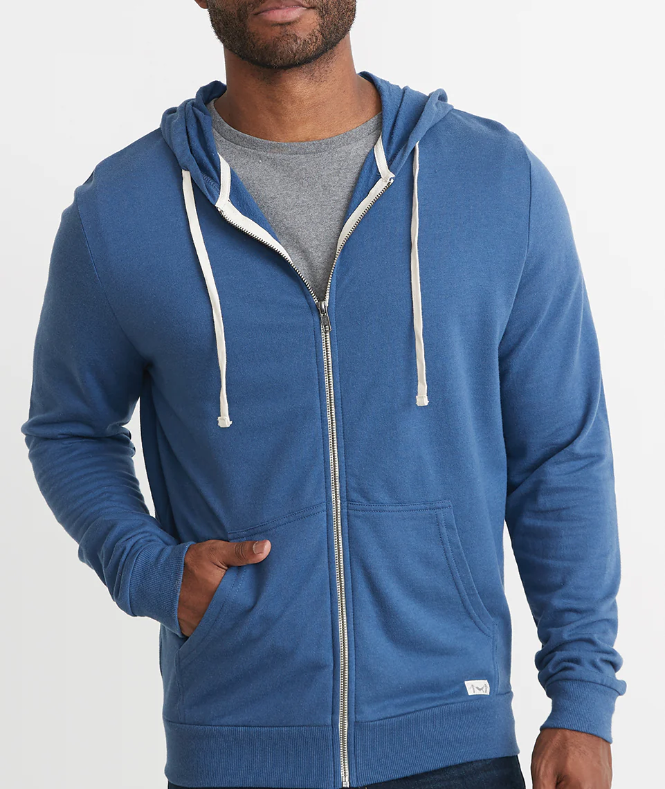Men's Afternoon Hoodie in Faded Navy - Image 4