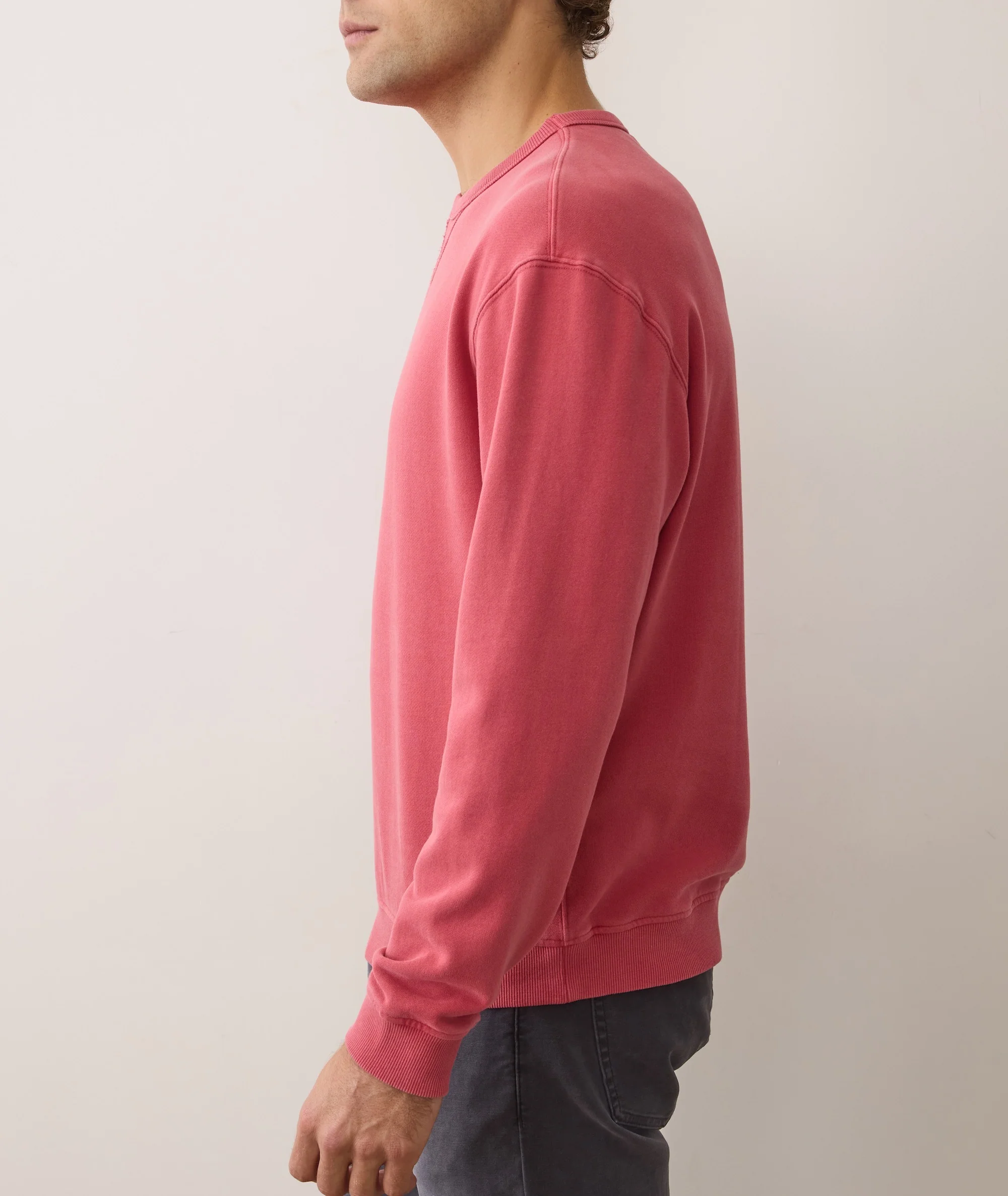 Men's Cloud 9 Fleece Relaxed Crewneck in Baked Apple - Image 5