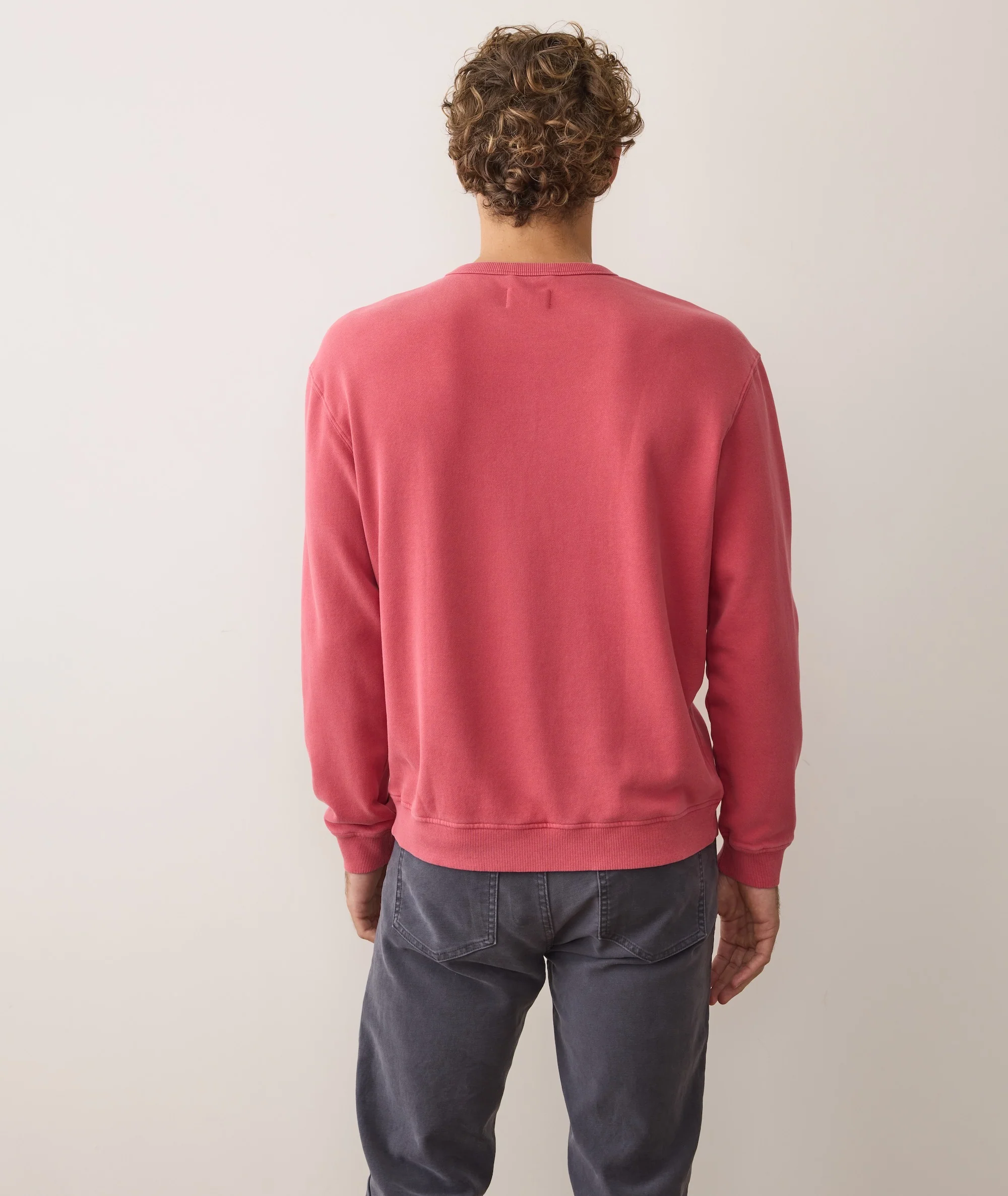 Men's Cloud 9 Fleece Relaxed Crewneck in Baked Apple - Image 6