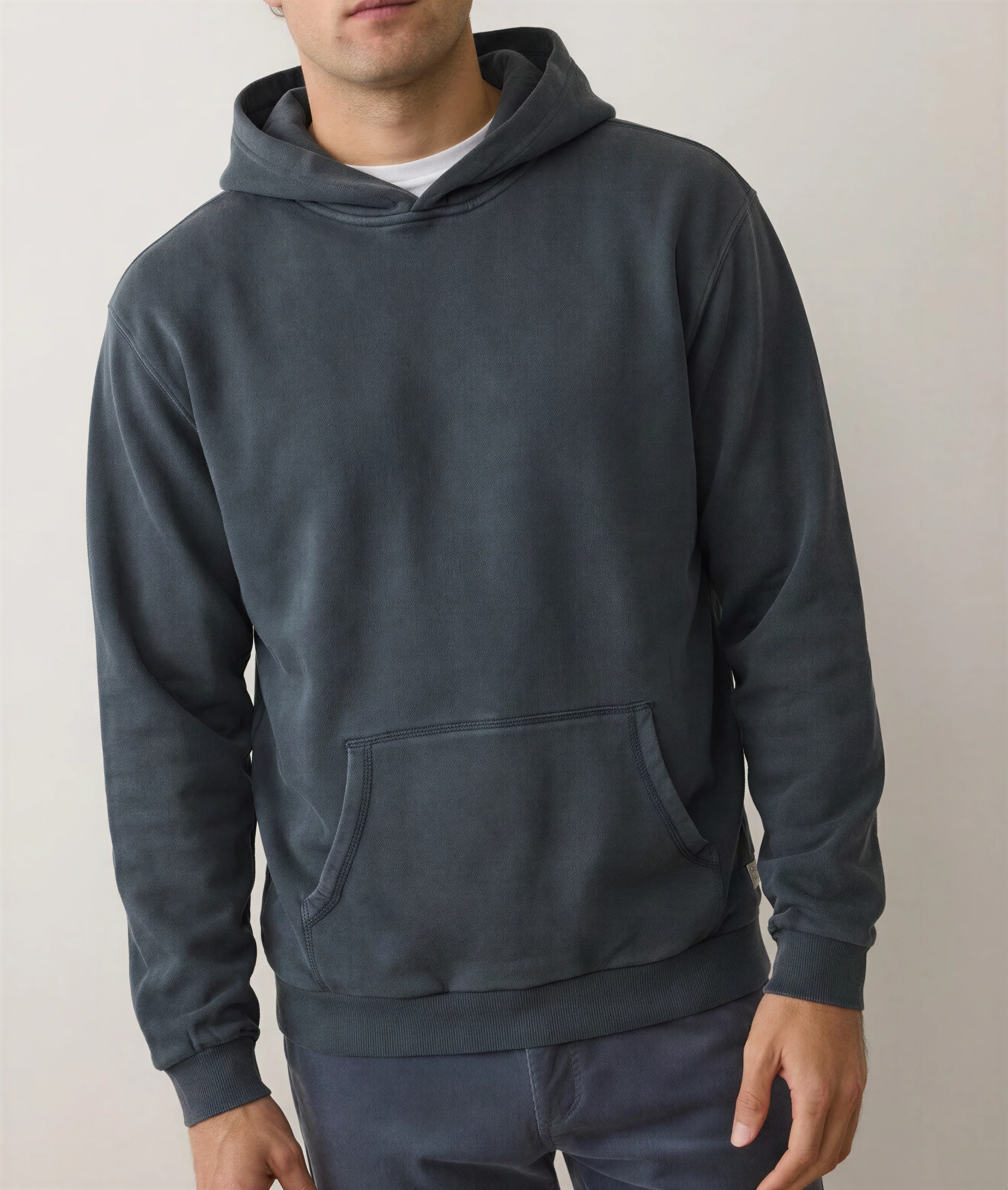 Men's Cloud 9 Fleece Relaxed Hoodie in Black - Image 2