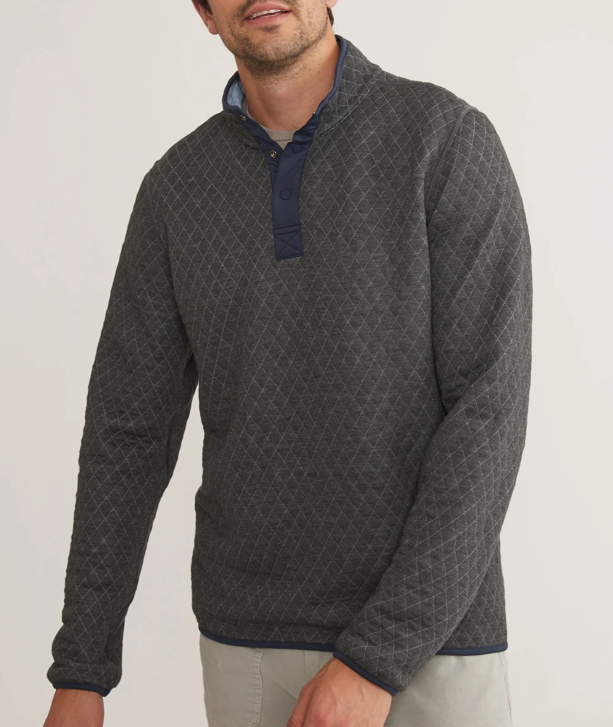 Men's Corbet Quilted Reversible Pullover - Image 3