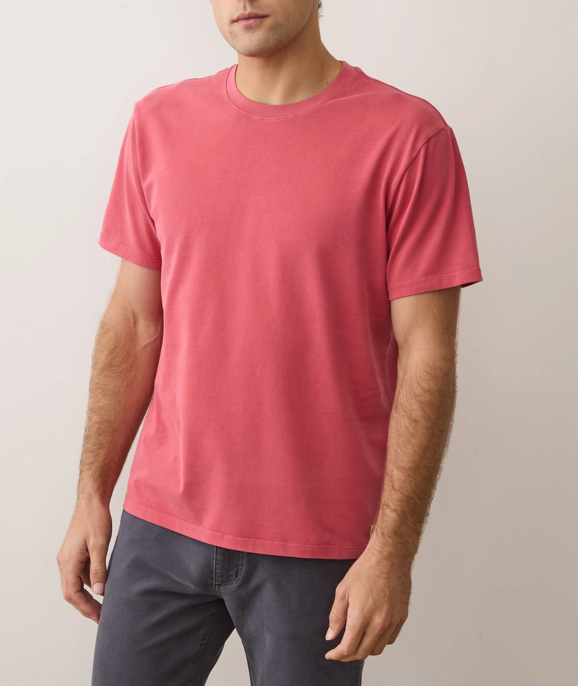 Men's Luxe Jersey Relaxed Tee in Baked Apple - Image 2
