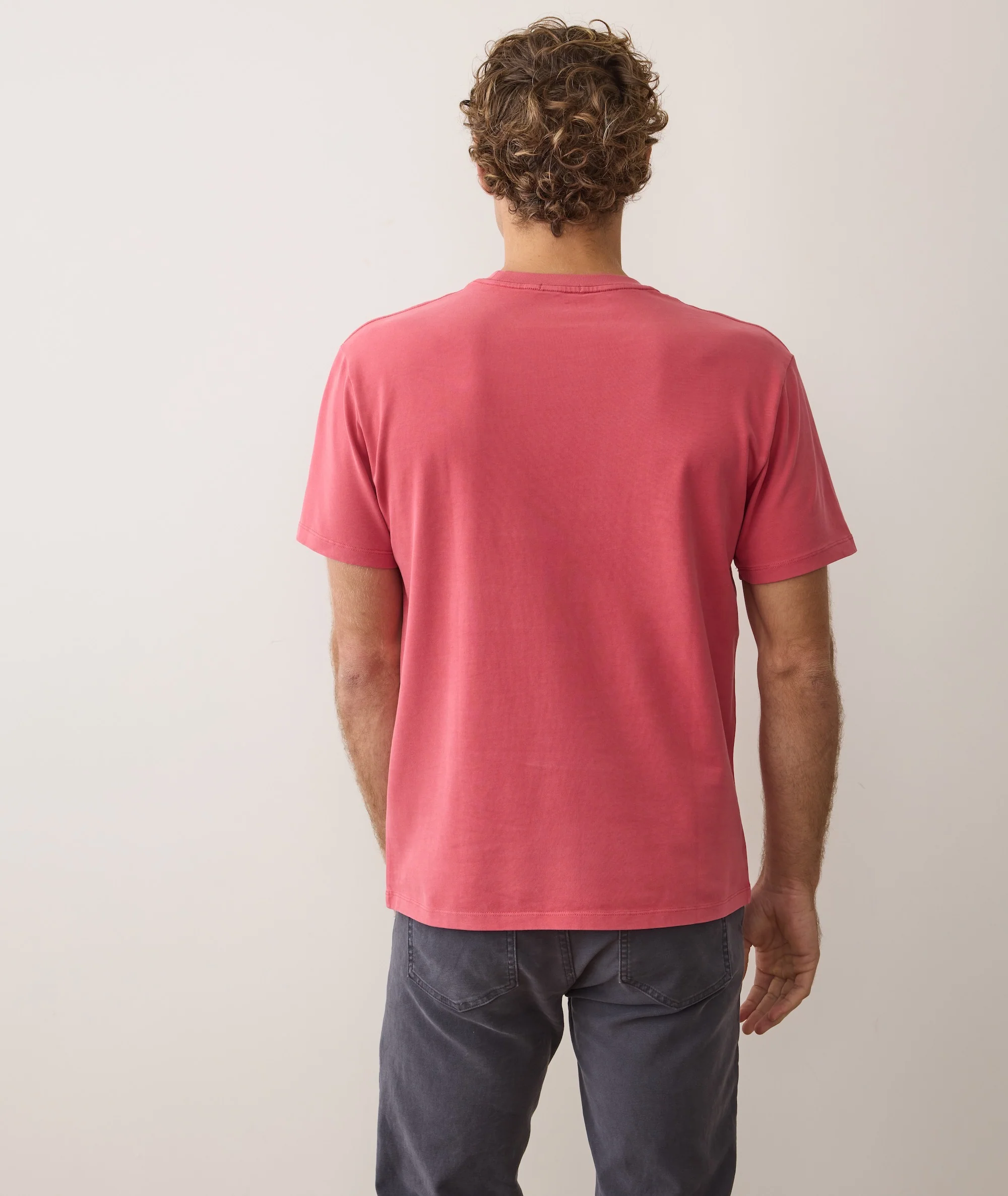 Men's Luxe Jersey Relaxed Tee in Baked Apple - Image 6