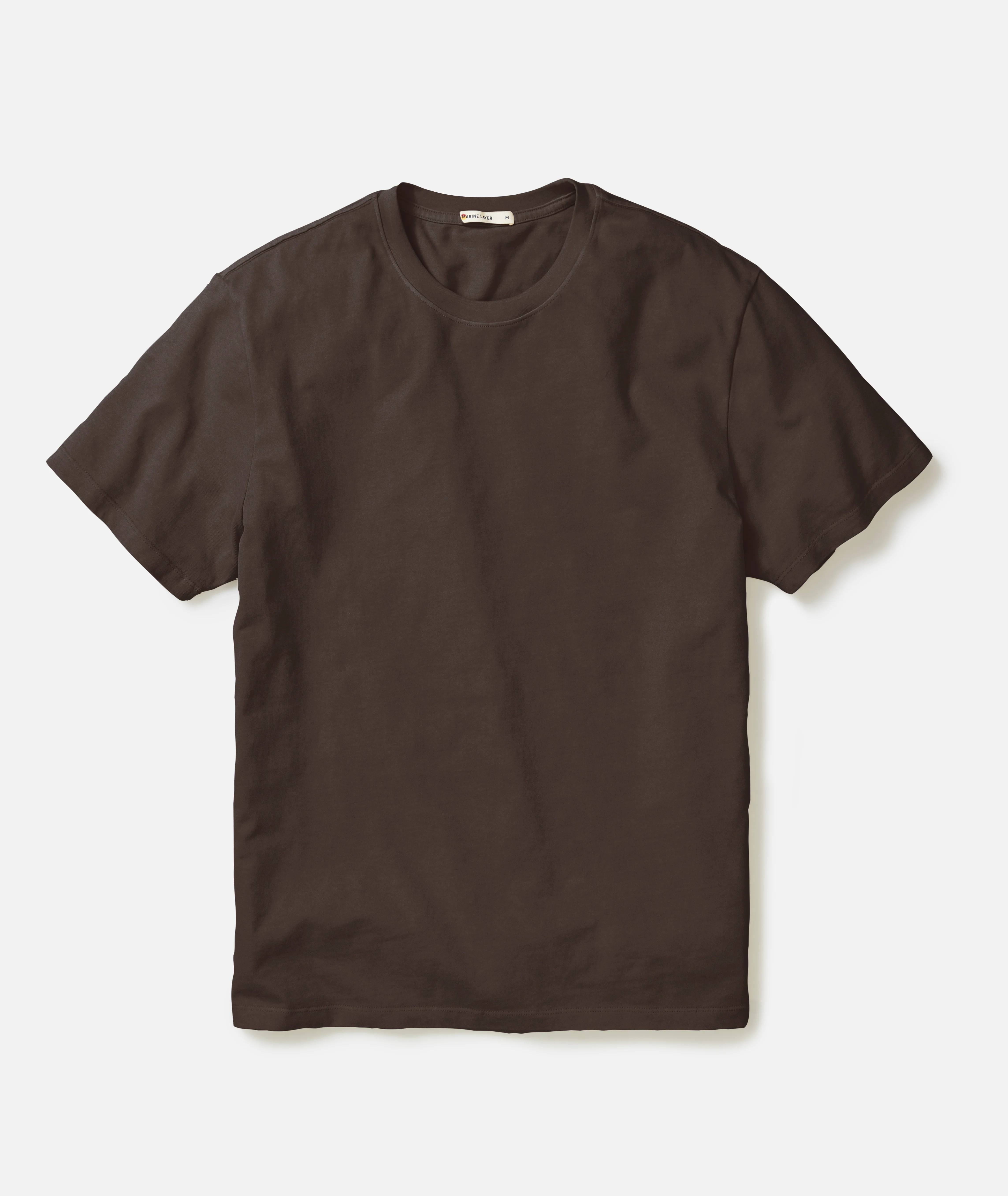 Men's Luxe Jersey Relaxed Tee in Coffee