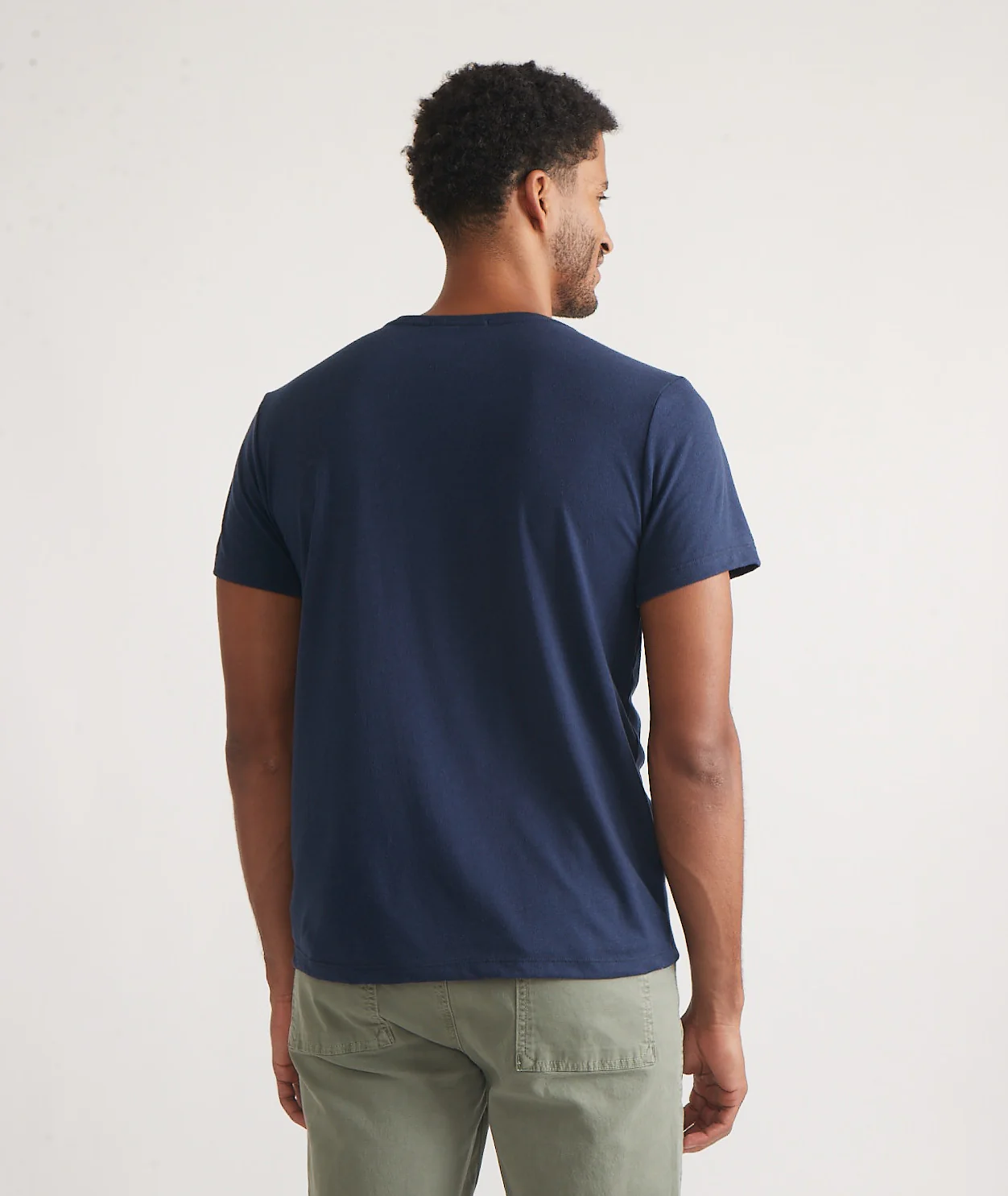 Men's Re-Spun Signature Crew in Navy - Image 6