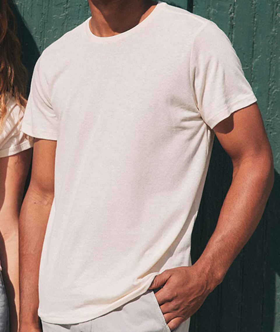 Men's Re-Spun Signature Crew in Natural - Image 7