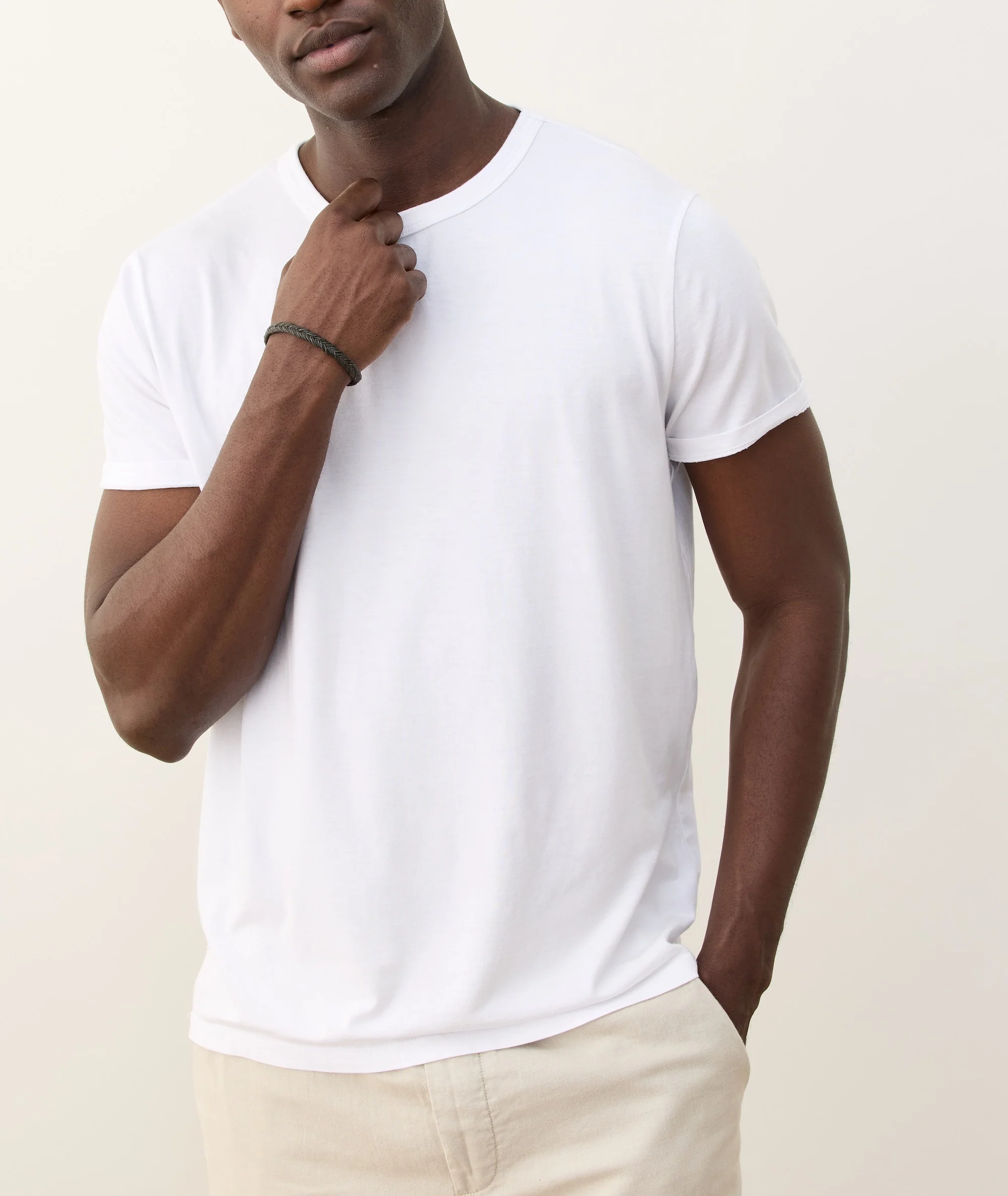 Men's Signature Crew in White - Image 4