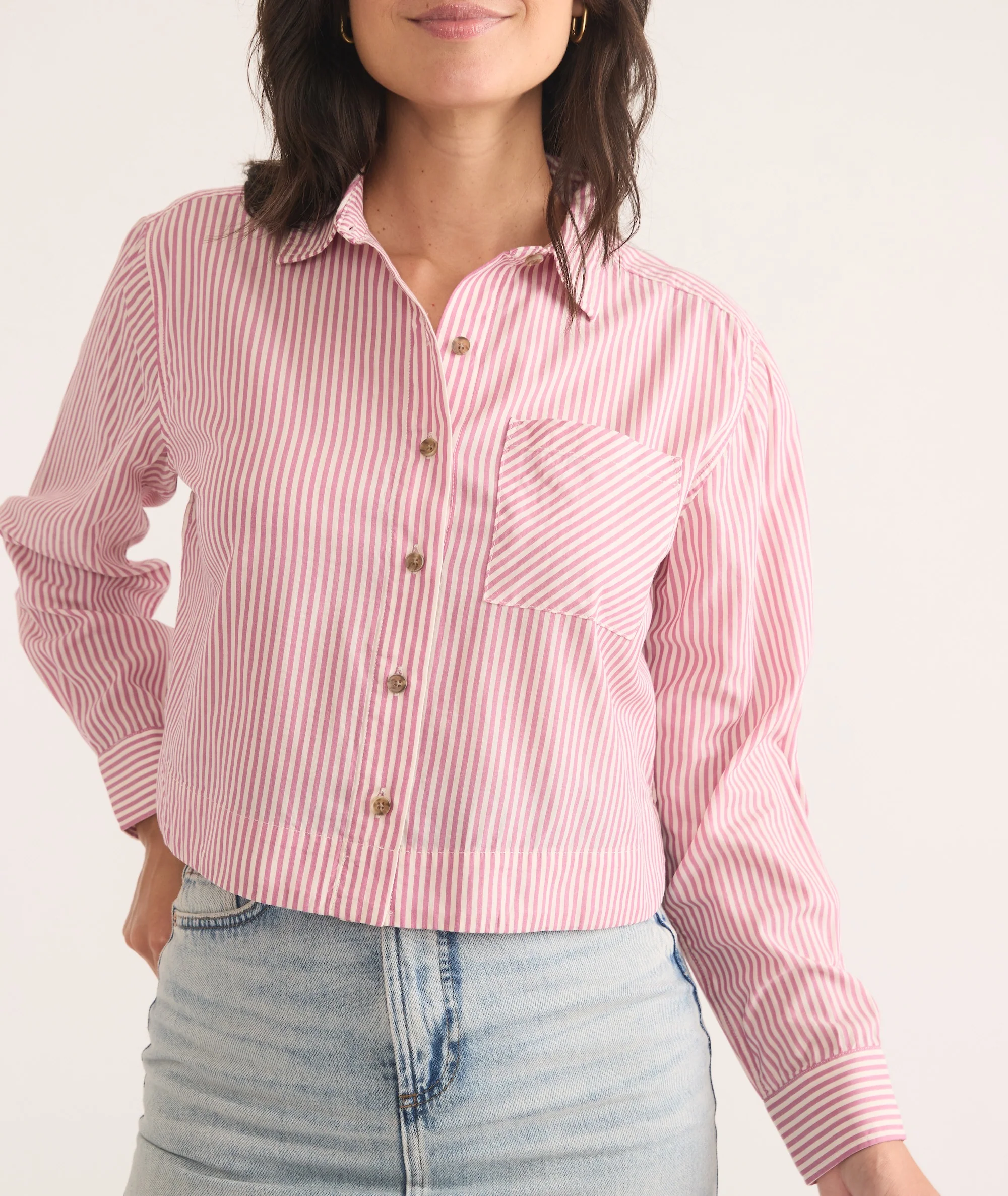 Mila Straight Hem Button Down - Image 2