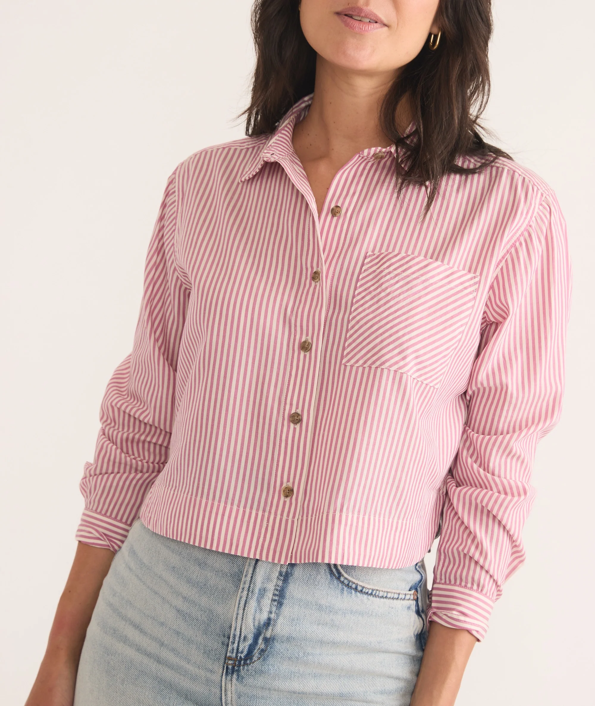 Mila Straight Hem Button Down - Image 3