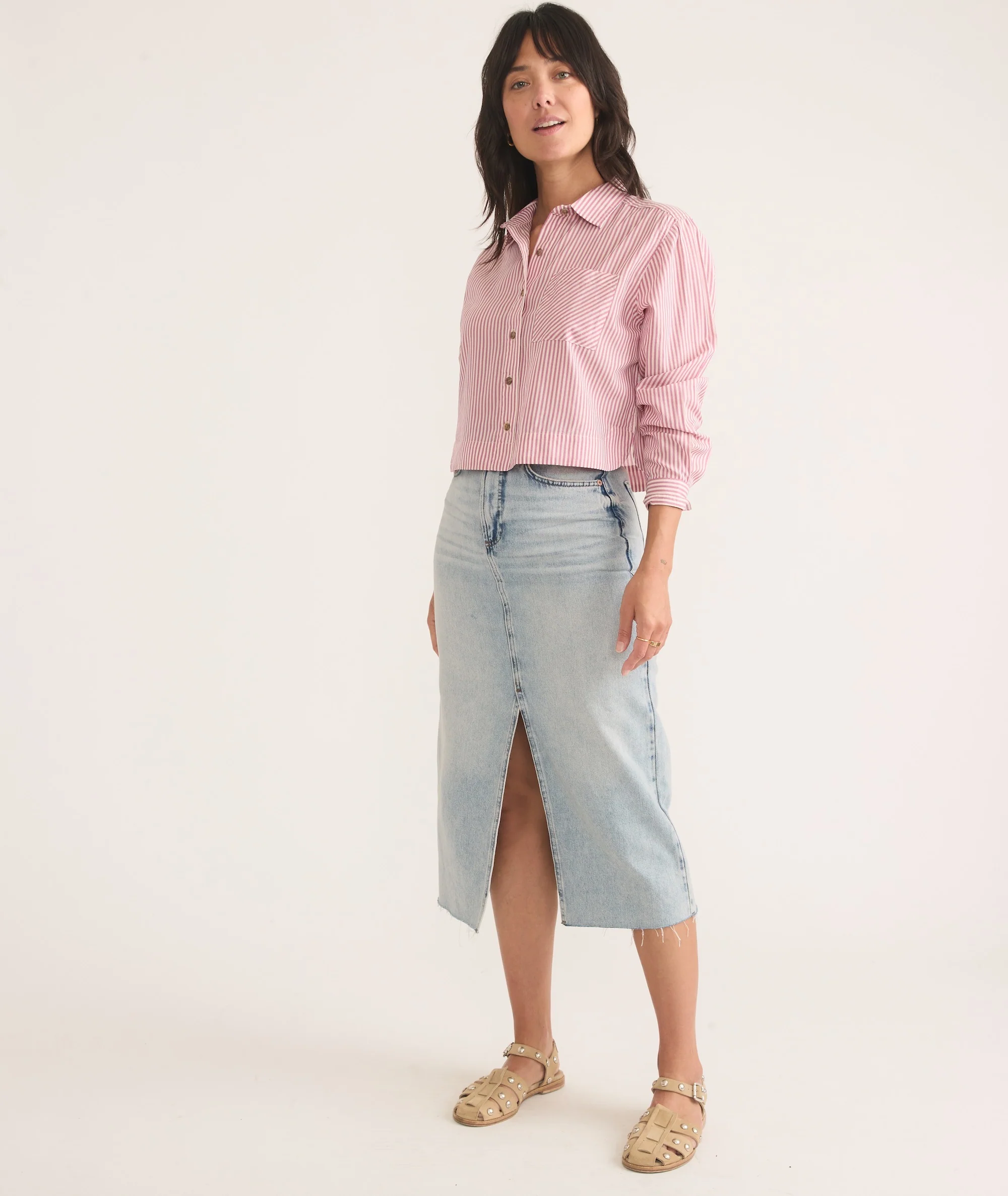 Mila Straight Hem Button Down - Image 4