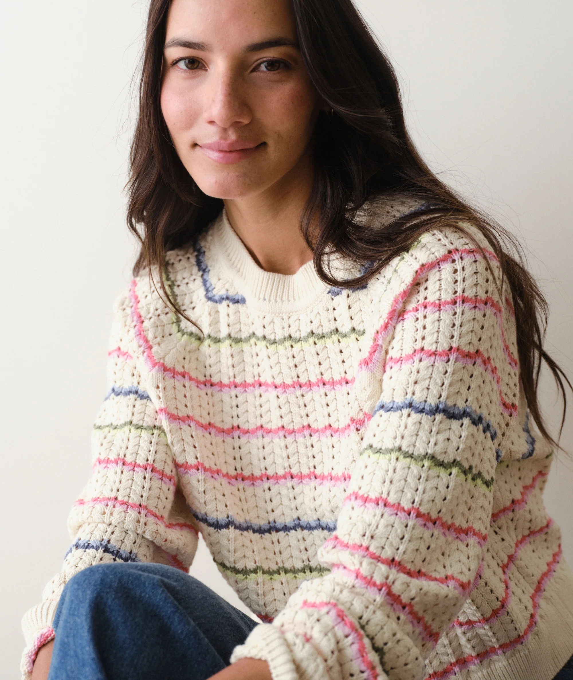 Mina Pointelle Sweater - Image 3
