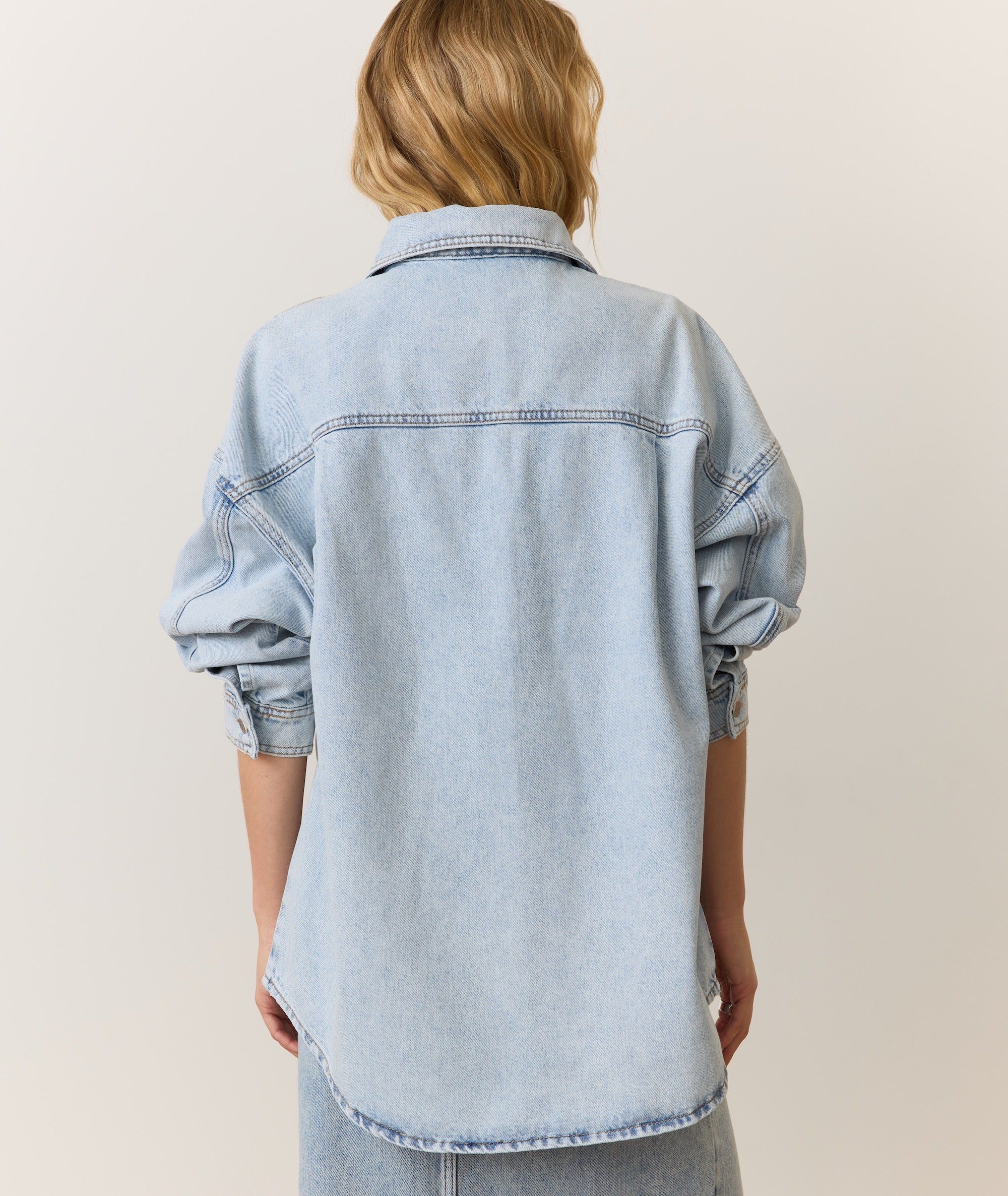 Molly Oversized Denim Shirt Jacket - Image 6