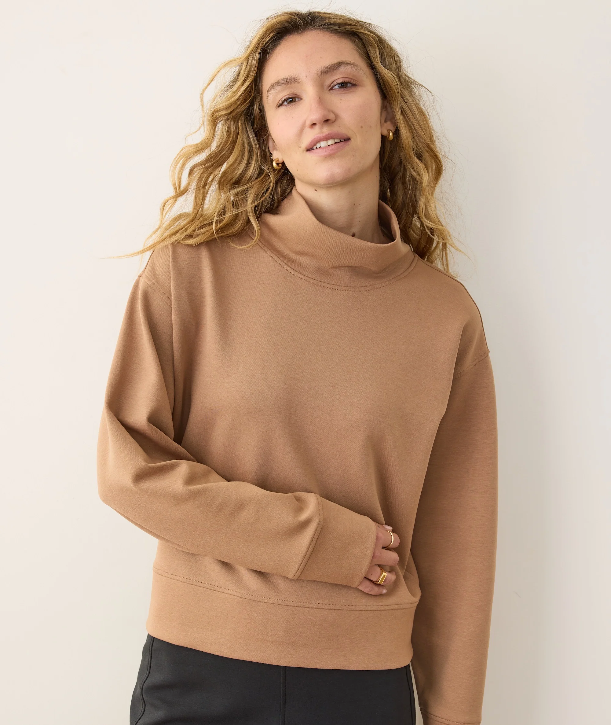 Nova Mock Neck Sweatshirt - Image 3