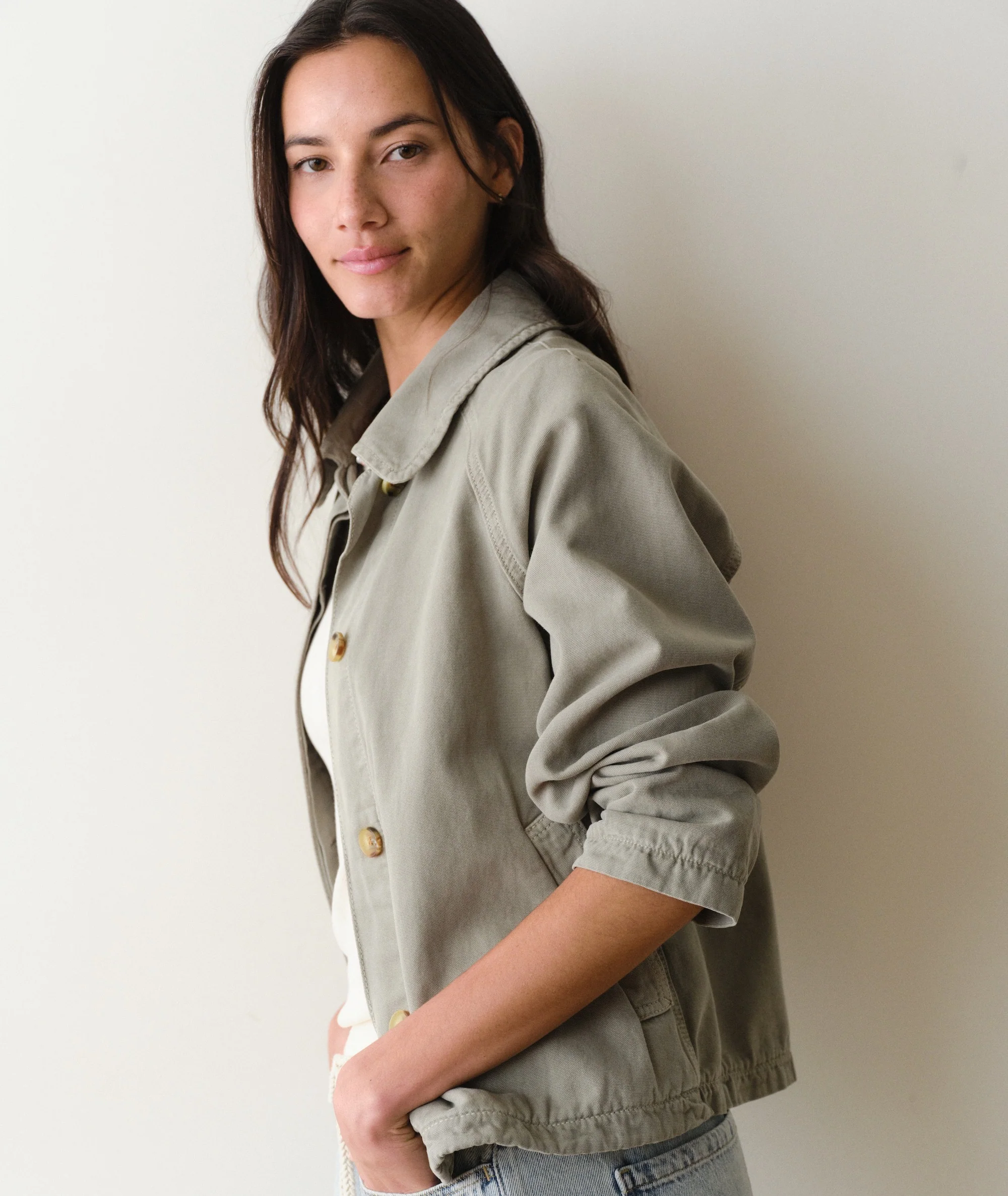 Olivia Cropped Trench - Image 7