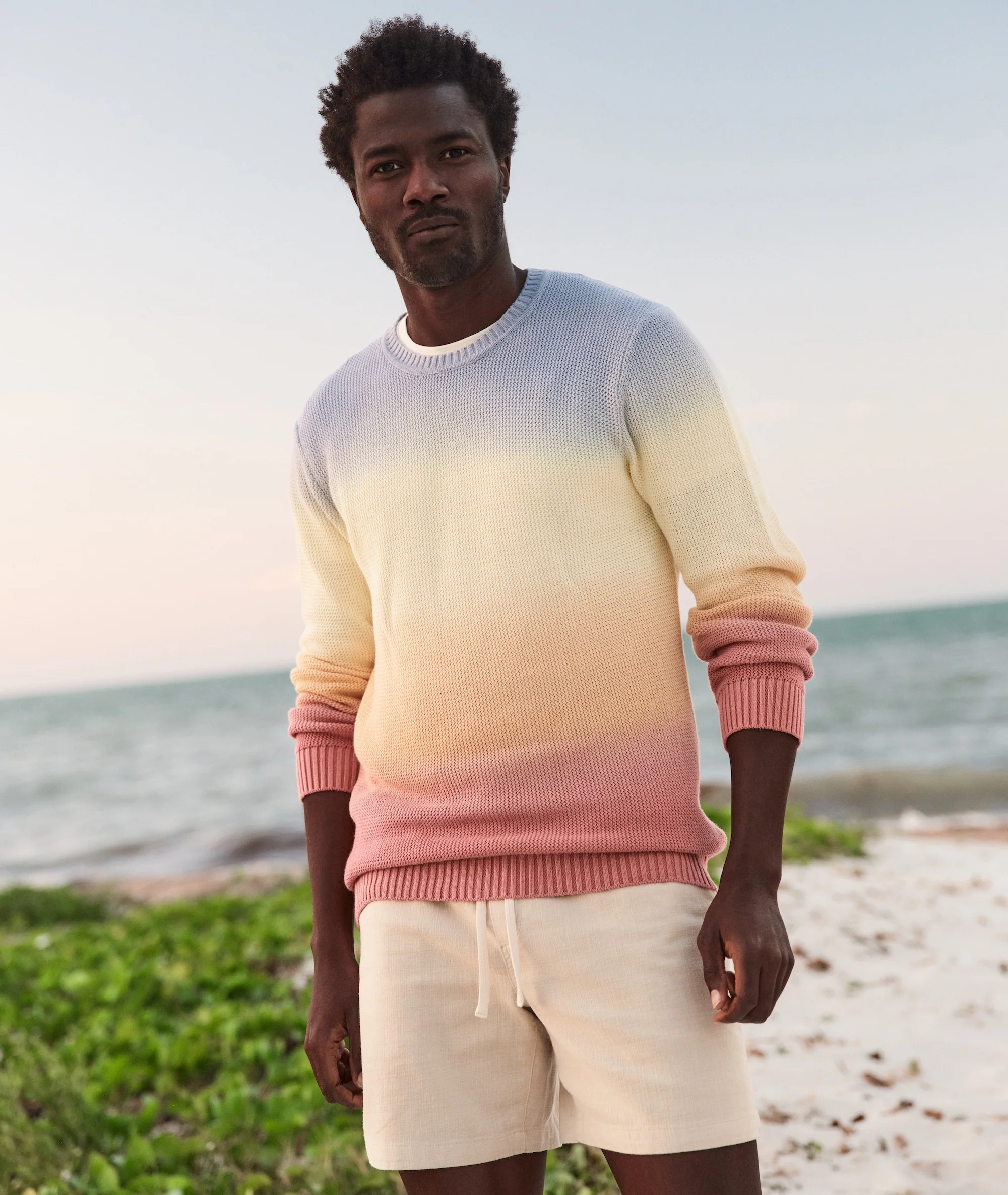 Men's Ombre Crew Sweater - Image 2