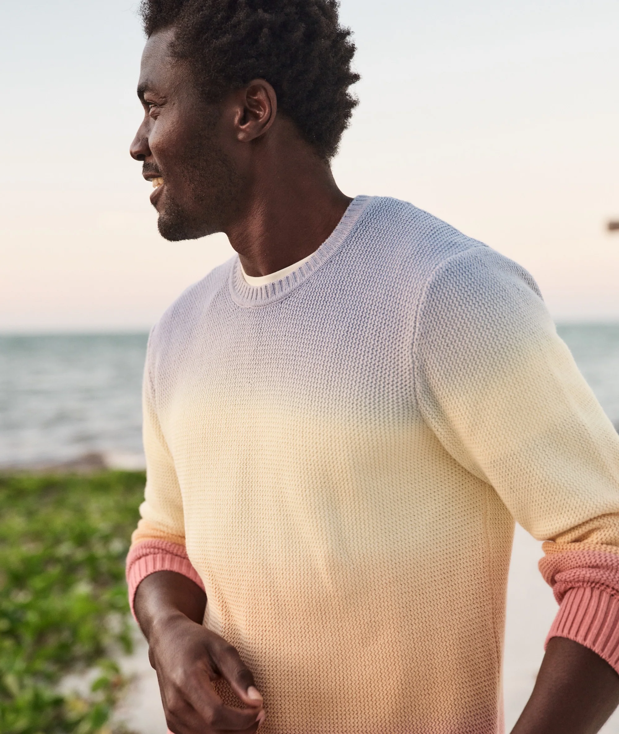 Men's Ombre Crew Sweater - Image 3