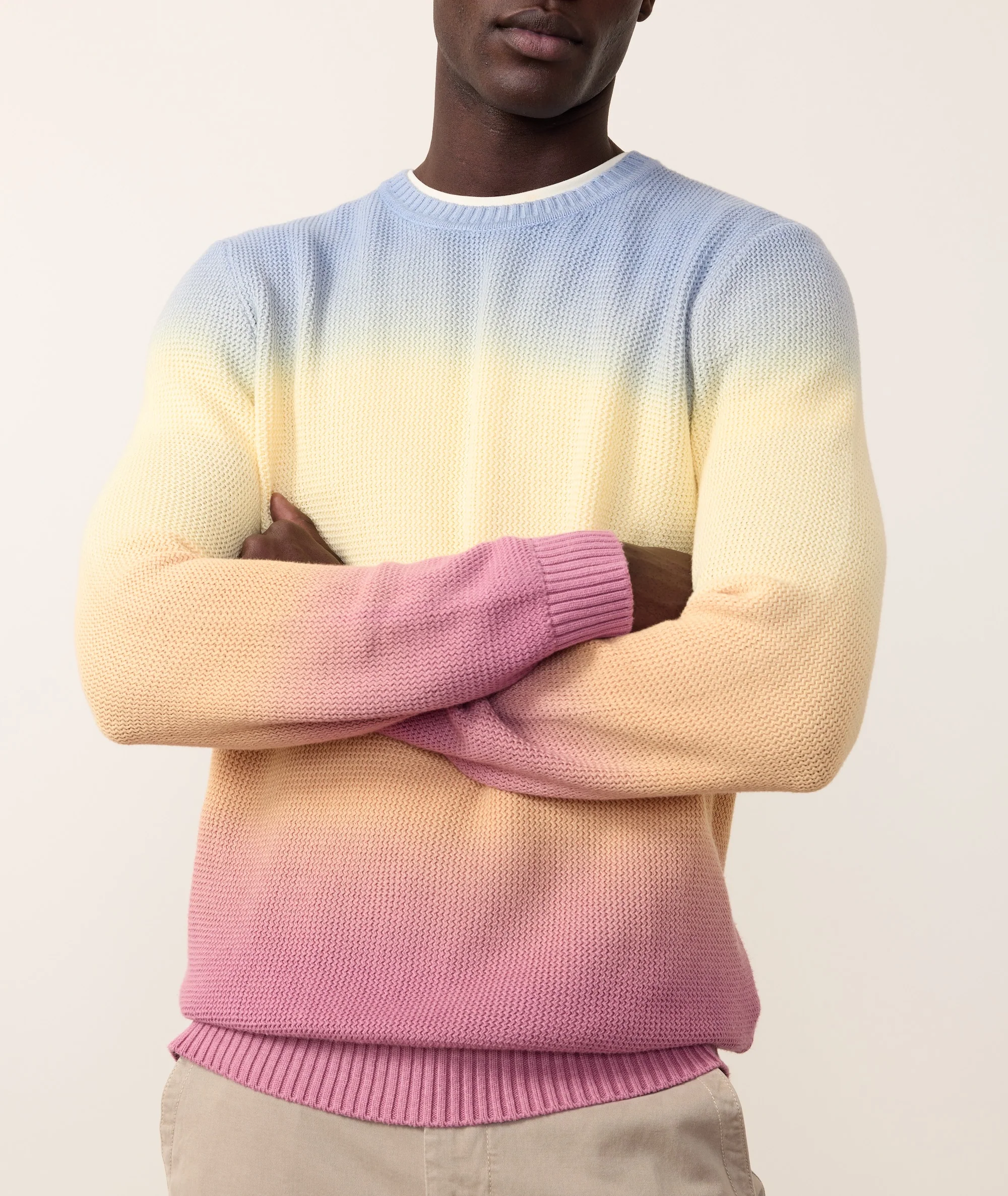 Men's Ombre Crew Sweater - Image 6