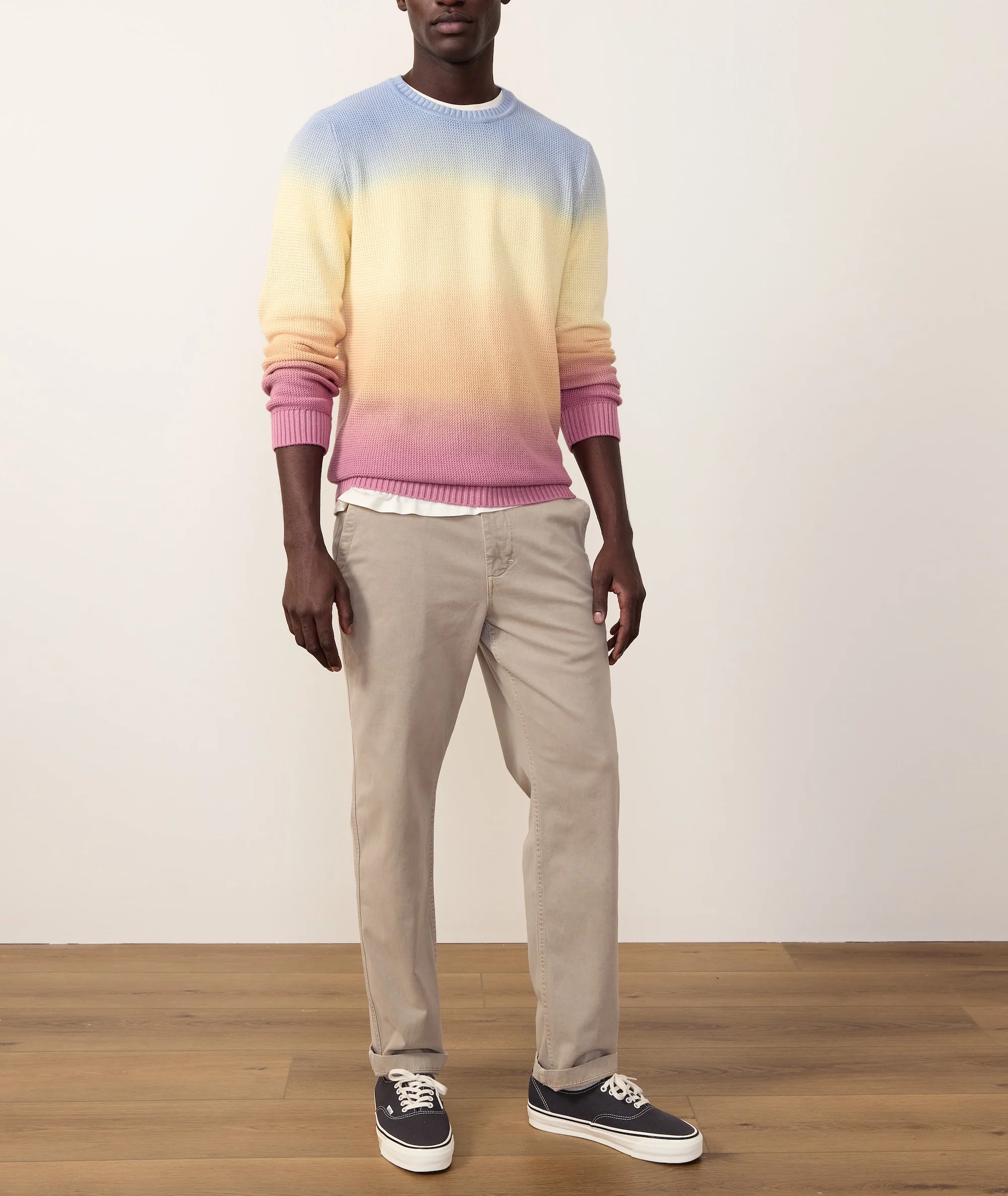 Men's Ombre Crew Sweater - Image 7