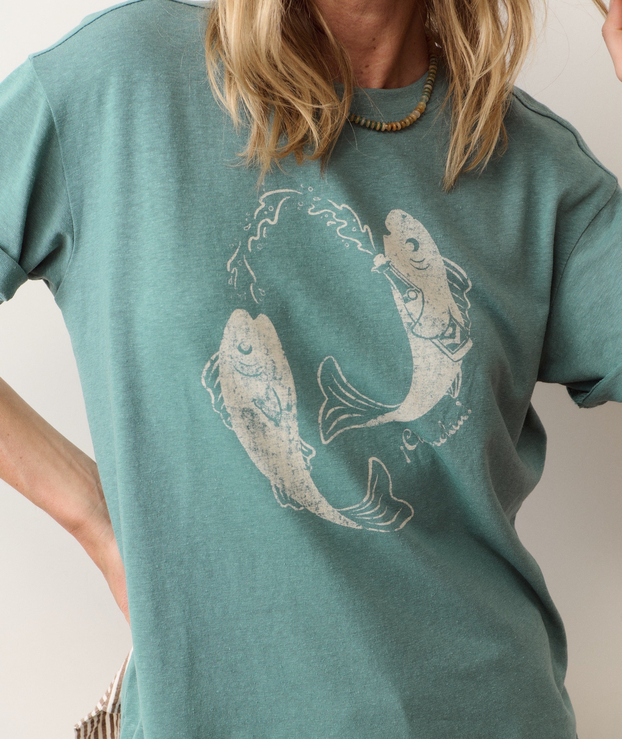 Oversized Hemp Graphic Tee - Image 4
